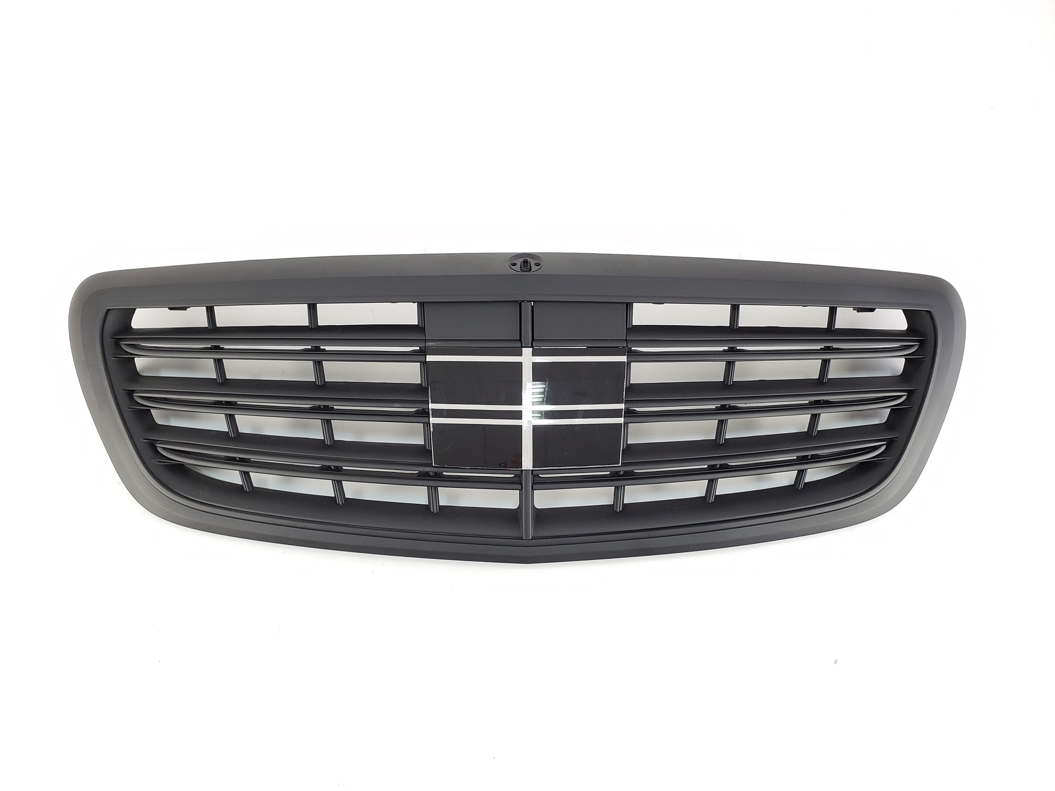 Решітка радіатора Full Black Matte під камеру AMG S63 на Mercedes-Benz S-Class W222 2013-2017 року