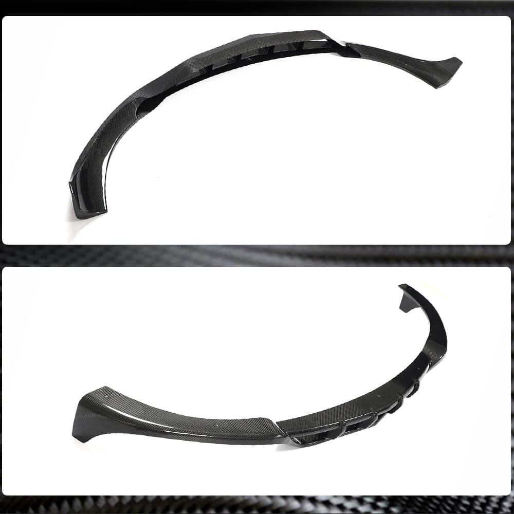 Накладка на передній бампер Lip V2 (для E63 AMG 2016-2019, Карбон) 4