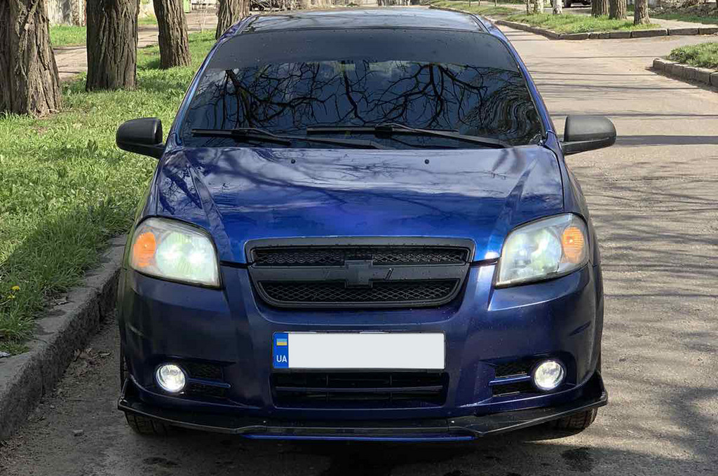 Універсальна передня лип накладка Niken Blue (ABS) 2