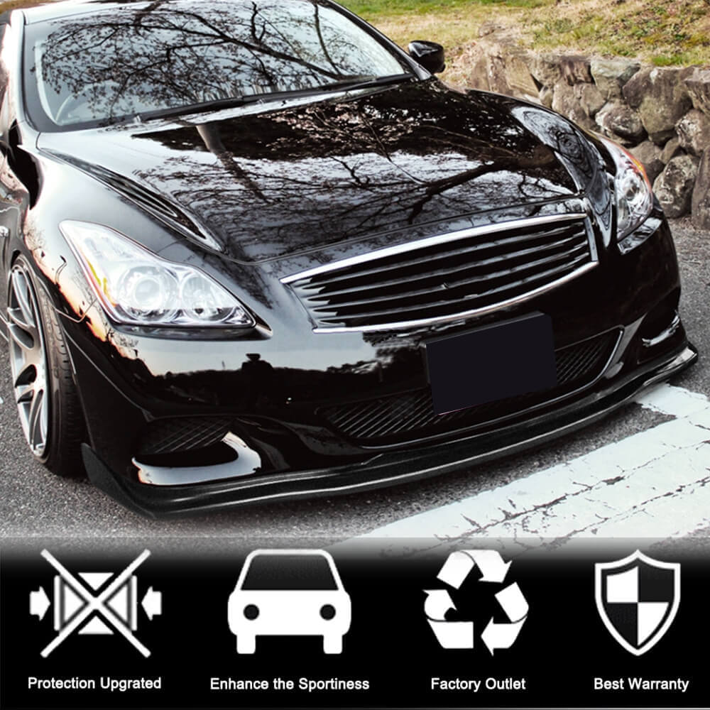 Накладка на передній бампер Lip (для G37 Coupe 2009-2013, Карбон) 2