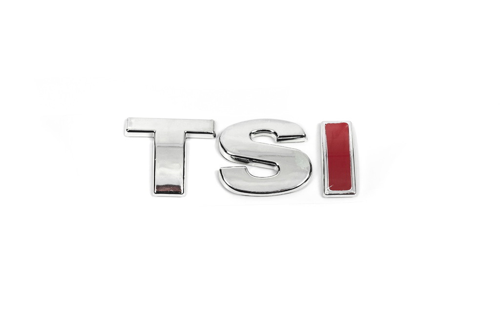 Напис TSI (прямий шрифт) T - хром, SI - червона 5