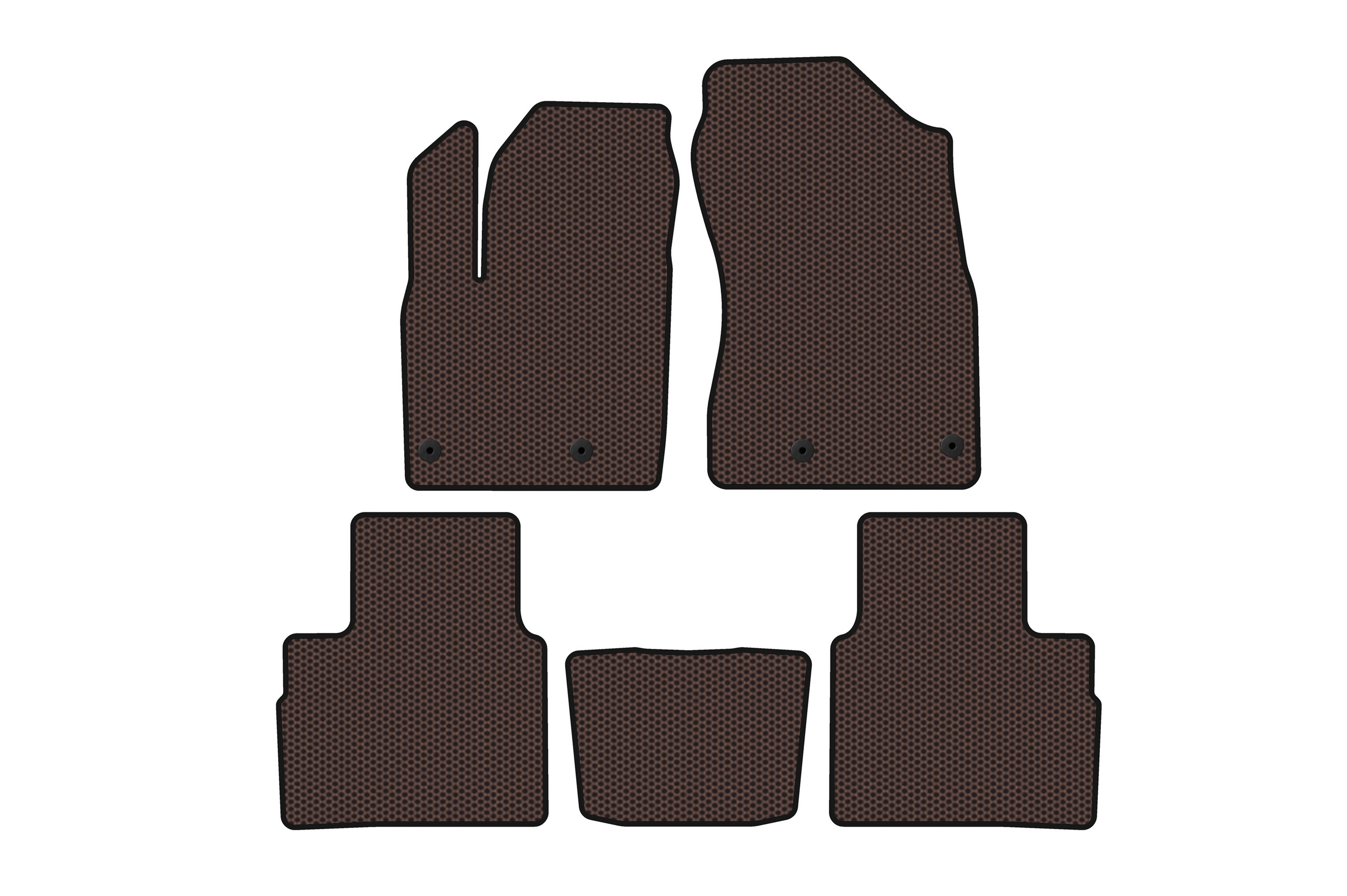 Гумові килимки Carsuit (5-ти місний, коричневий)