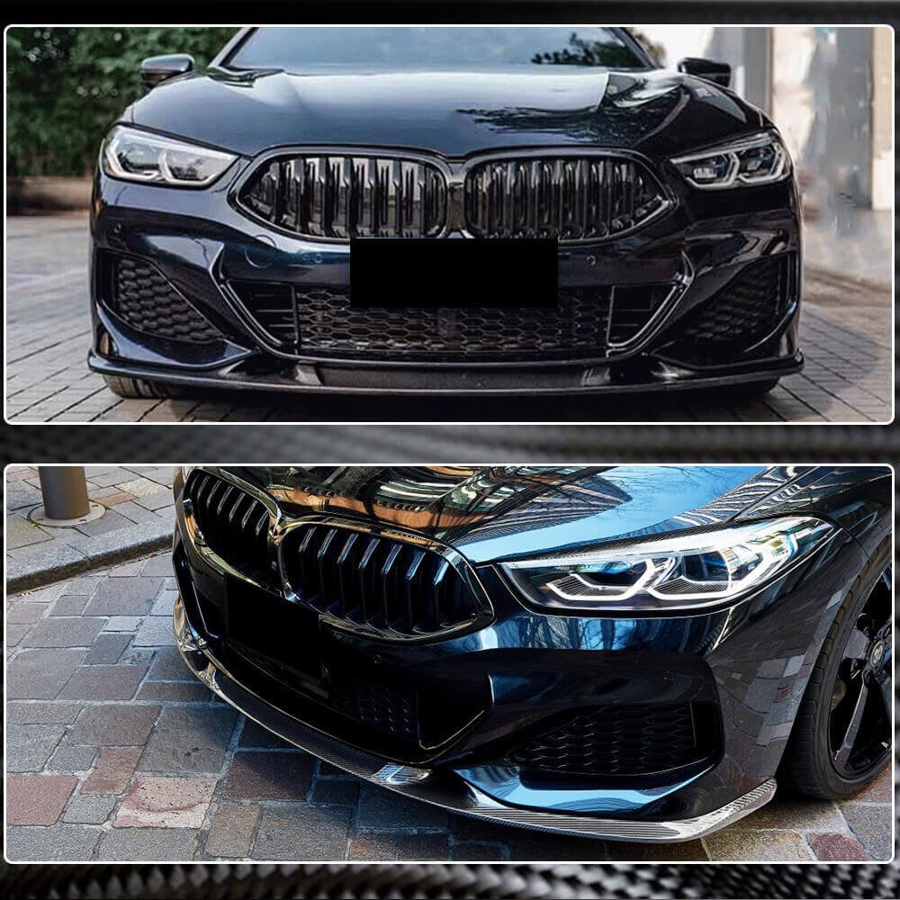 Накладка на передній бампер Lip V3 (для M-Sport, Карбон) 4