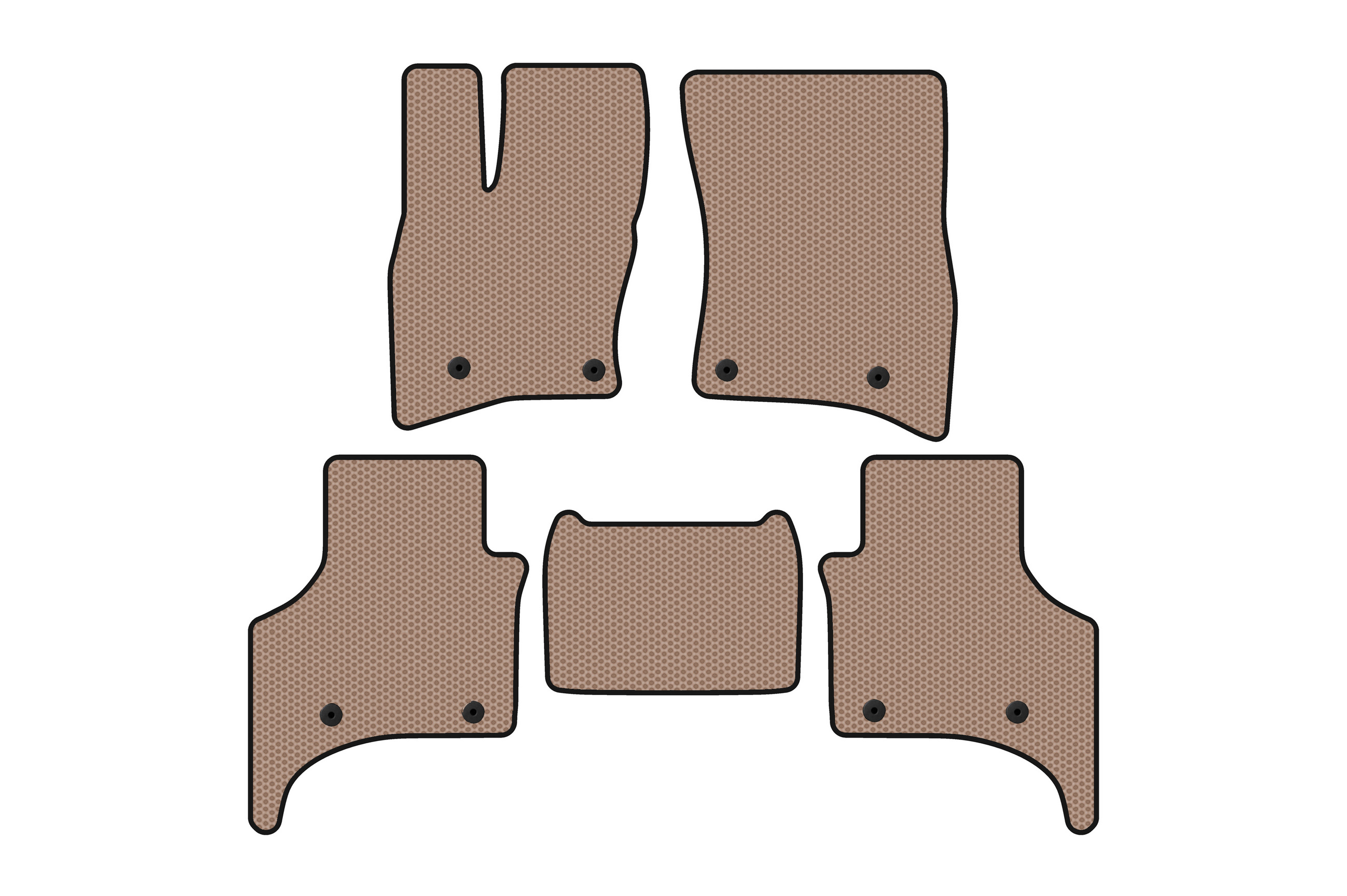 Гумові килимки Carsuit (5-ти дверний, бежевий)