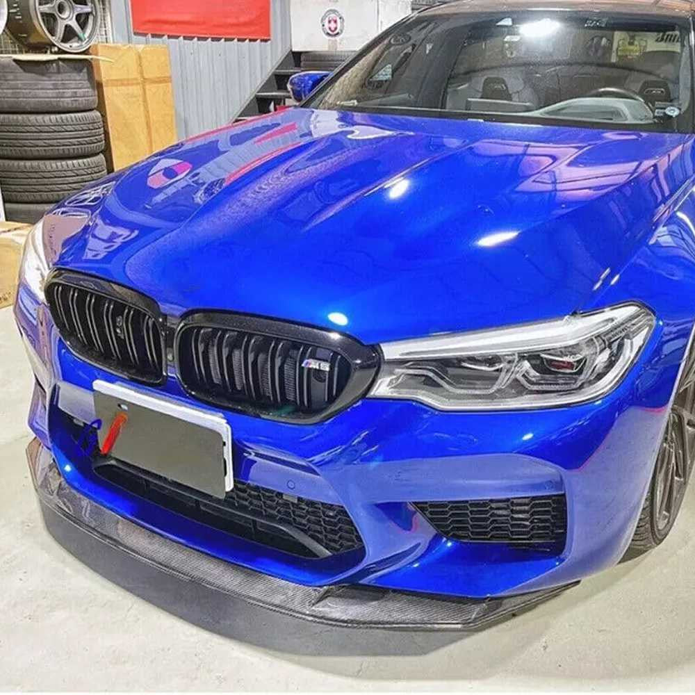 Накладка на передній бампер Lip V3 (для M5 F90 2017-2020, Карбон) 3