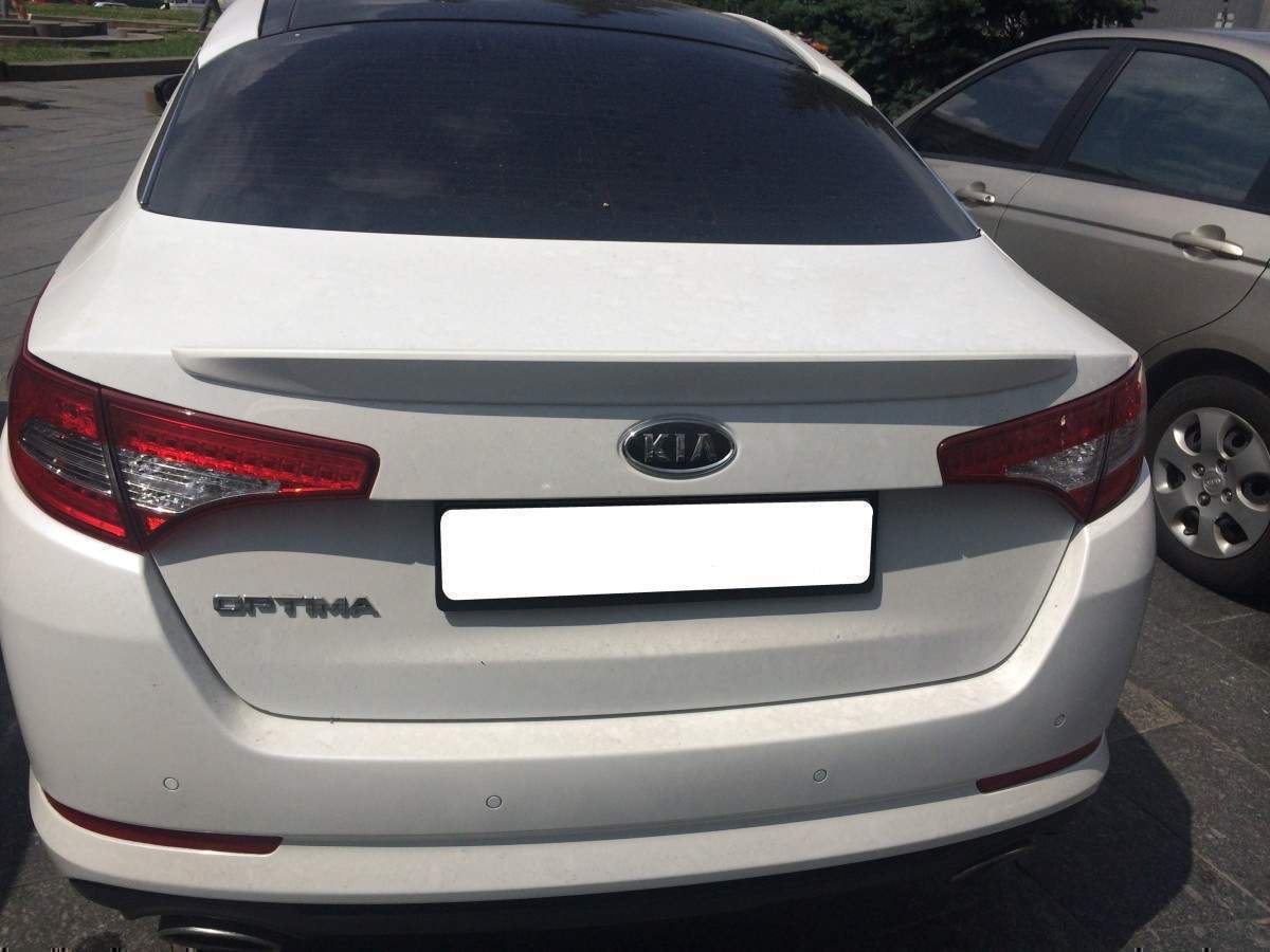 Спойлер ліп на багажник Kia Optima 2010-2013 ABS пластик під фарбування 2
