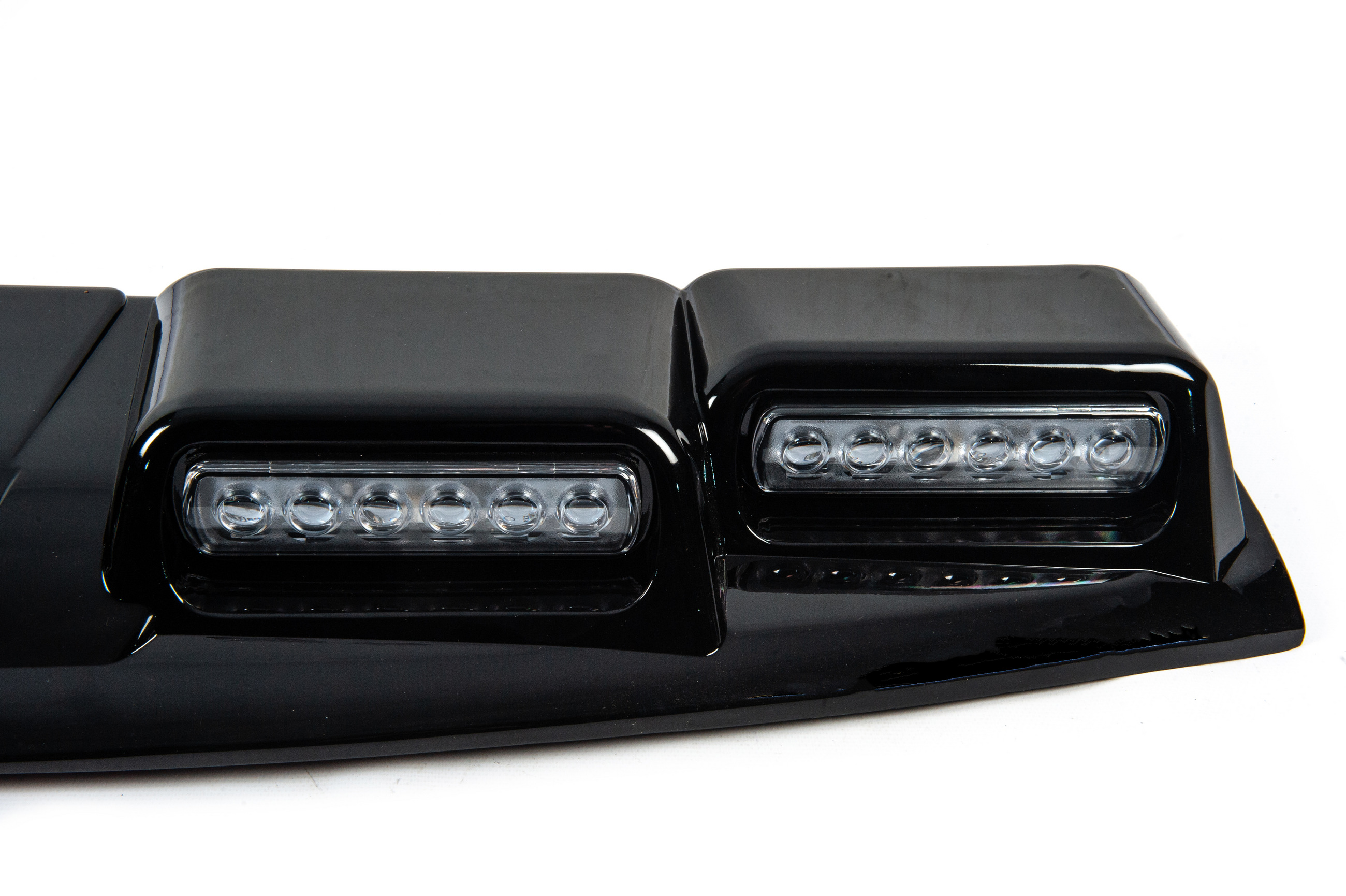 Козирьок лобовога скла з LED (Чорний) 6