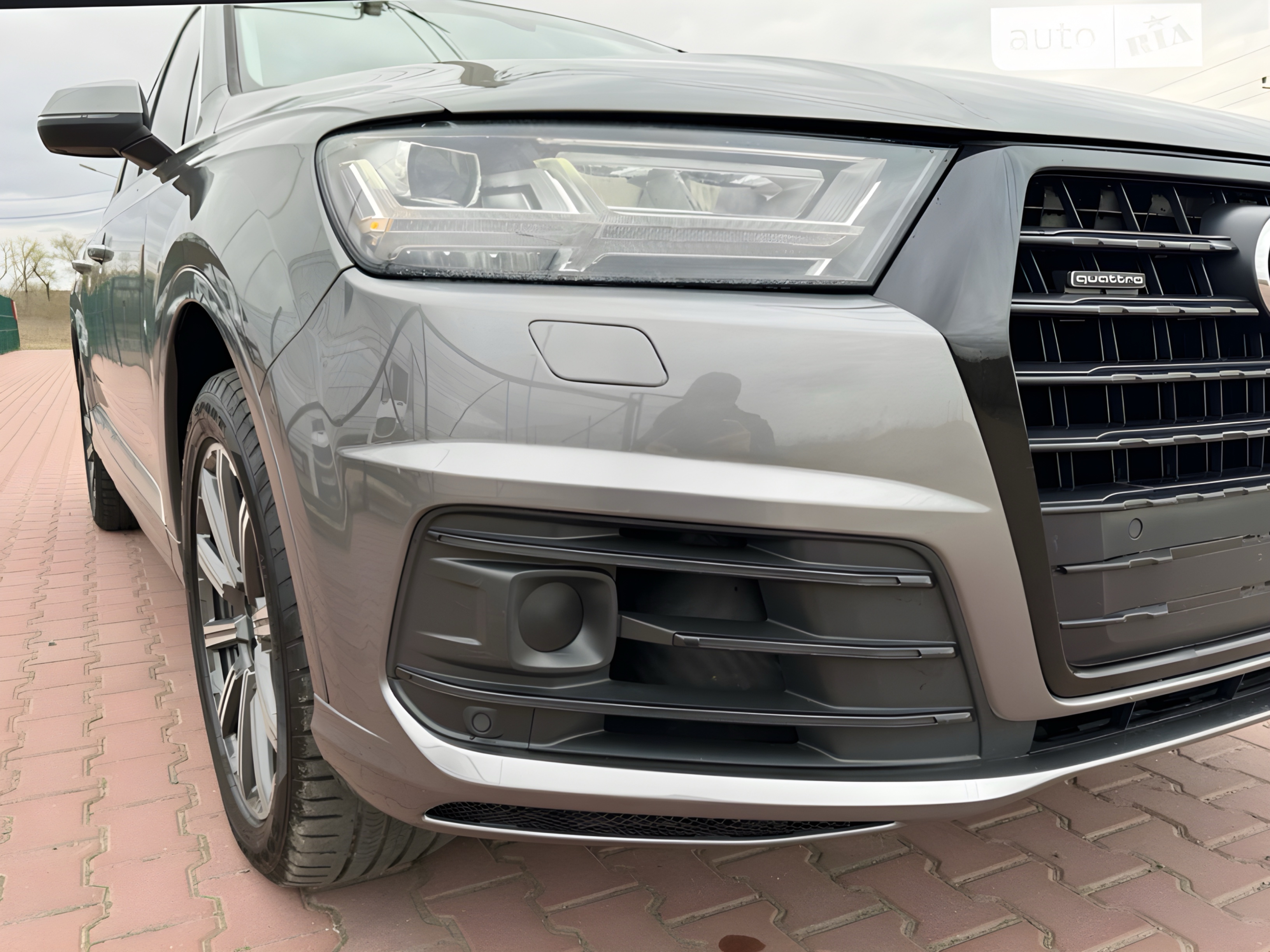 Решітки бамперу S-Line ПІД РАДАРИ Audi Q7 4M 2015-2019 чорні 2шт, ліва 4M0 807 681 / права 4M0 807 682 5