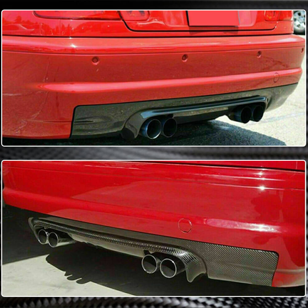 Дифузор заднього бампера V1 (для M3, Карбон) 4