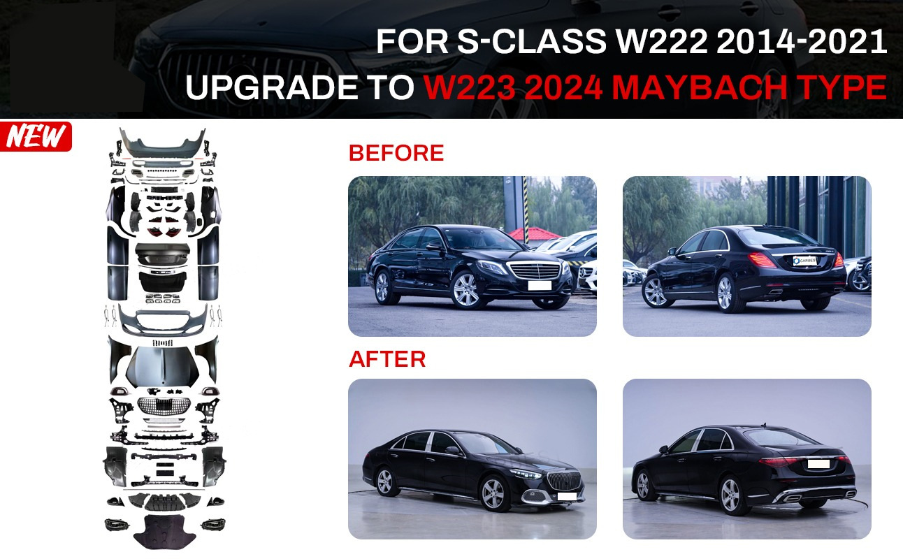 Комплект рестайлінгу в W223 Maybach (з дверними ручками і вставками)