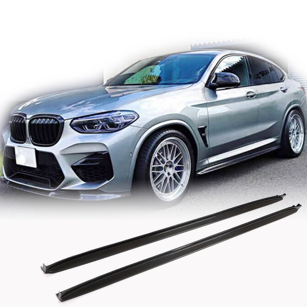 Накладки на пороги V1 (для F97/G01 M-Sport 2018-2021, Карбон)