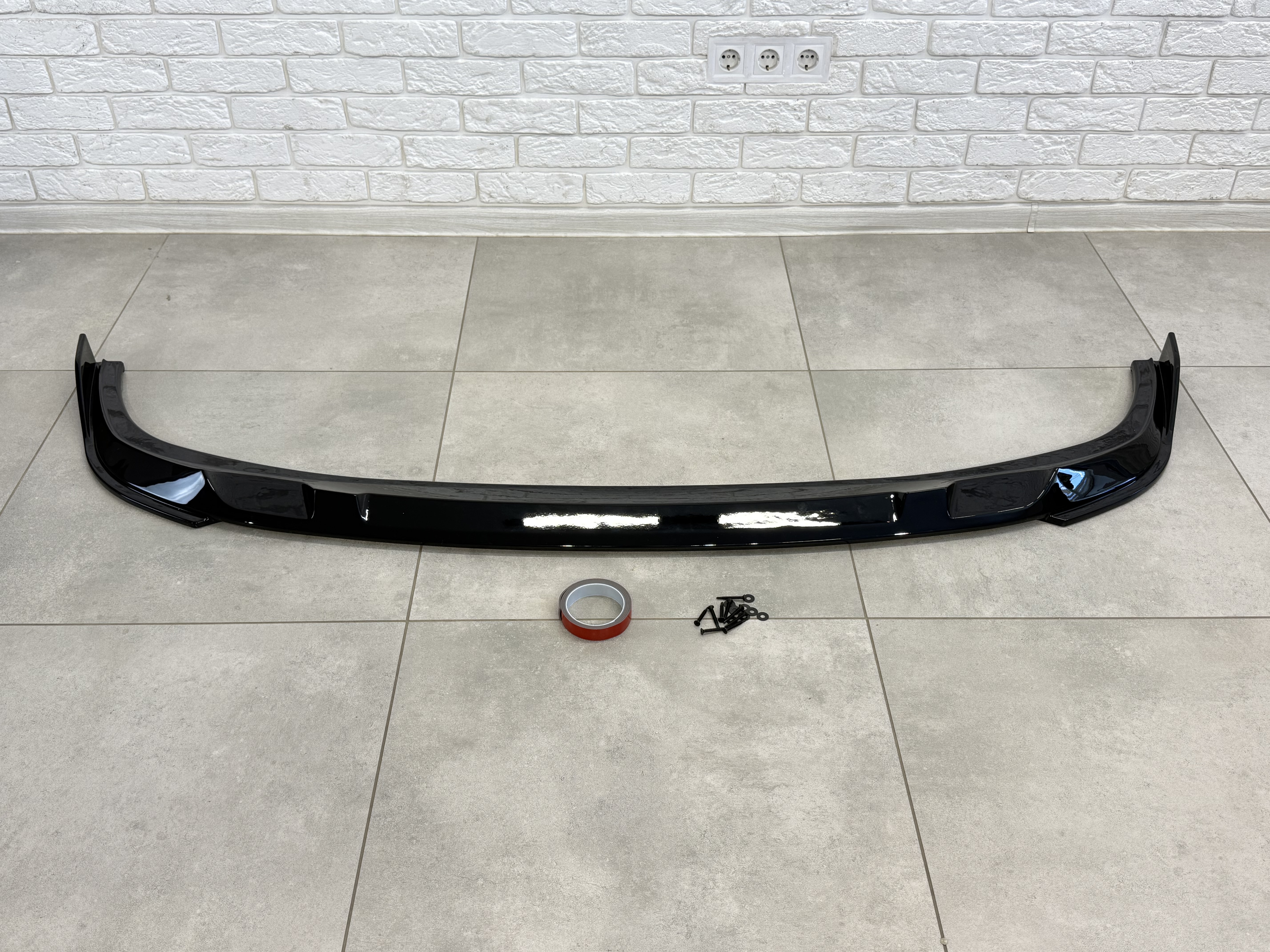 Накладка переднього бампера M-Performance BMW 3 series G20 G21 LCI 2022+ ABS пластик, колір чорний глянець 6