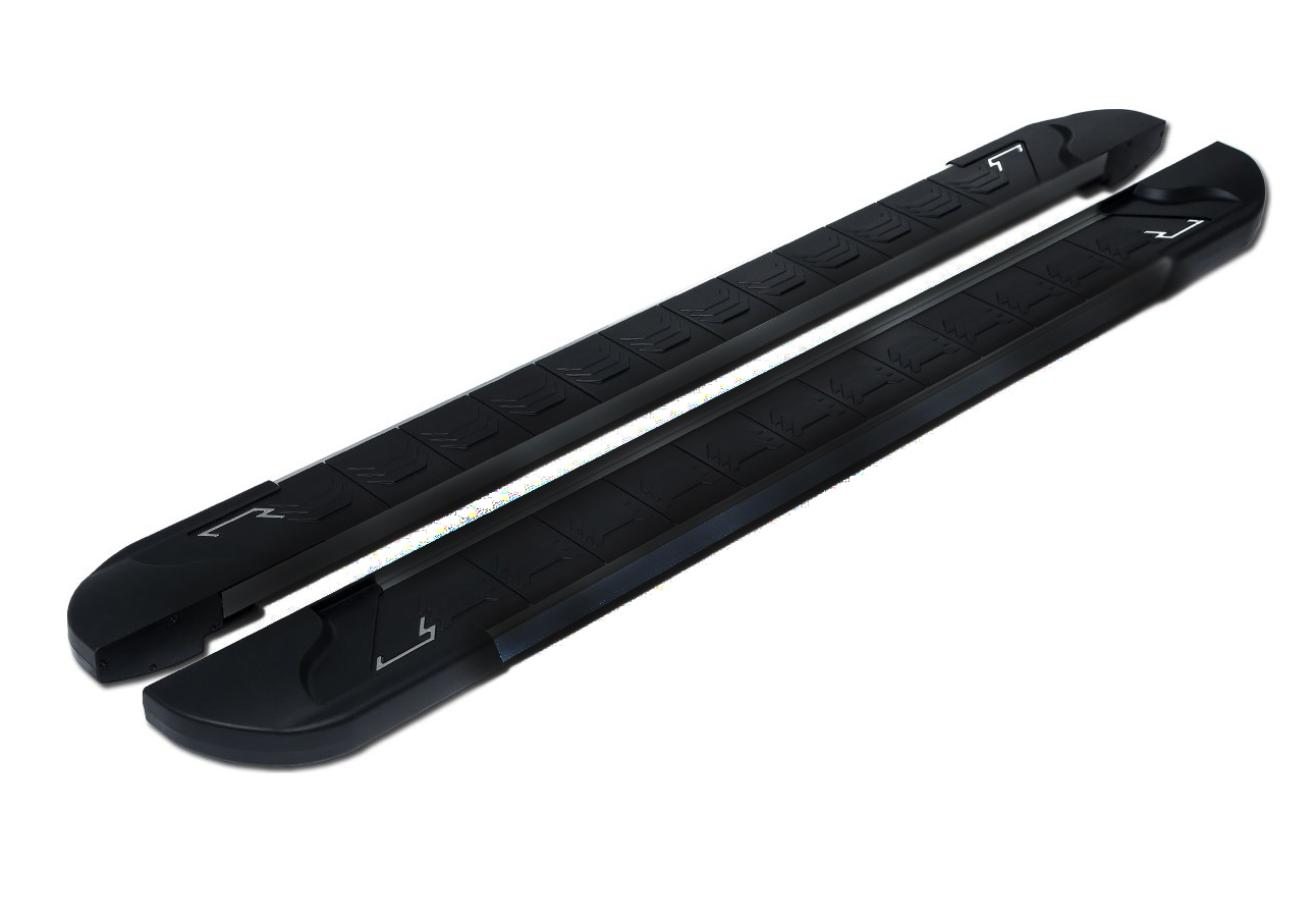 Бокові пороги RedLine Black (2 шт., алюміній)