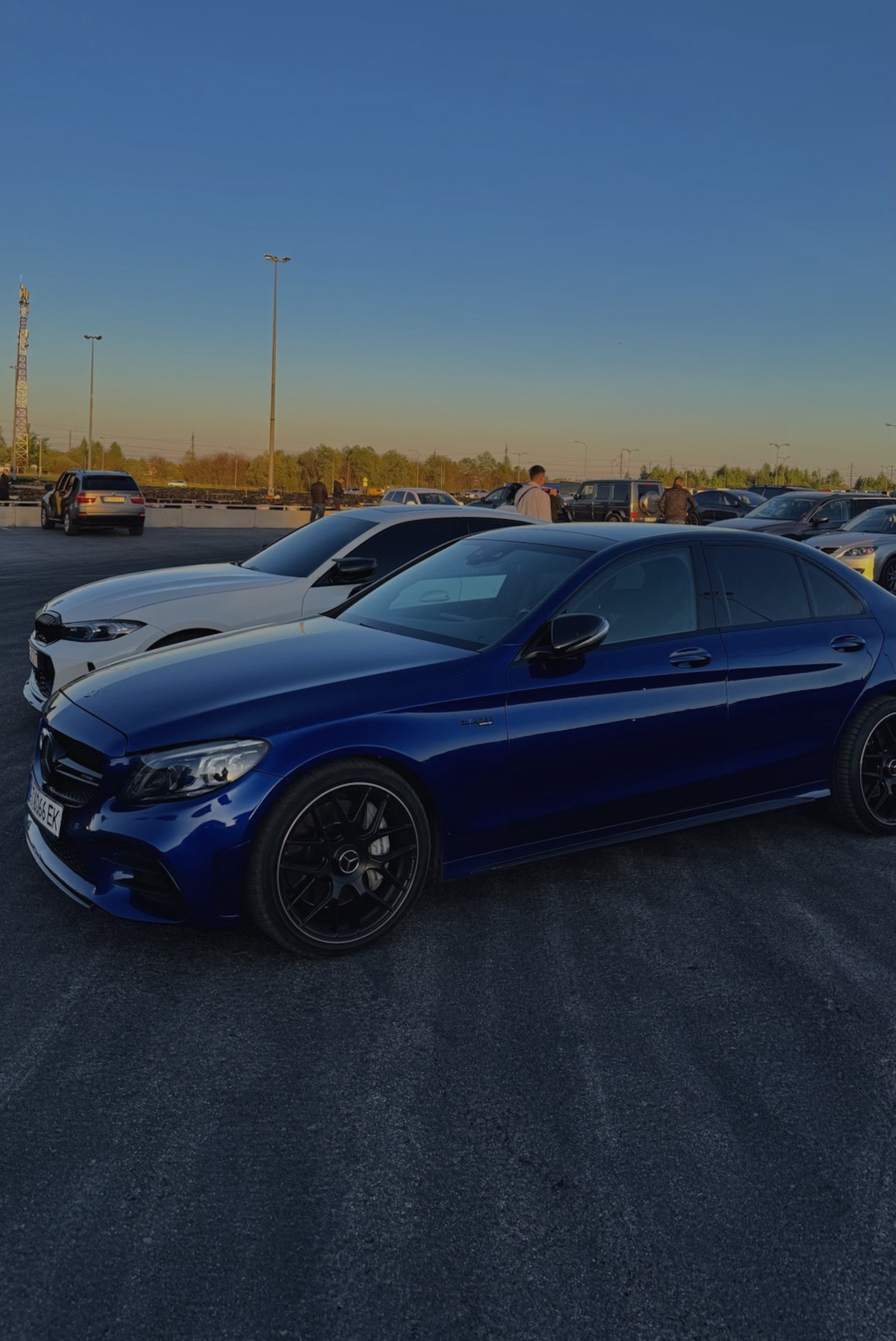 R19 Satin Black + Chrome (різноширокі) Диски на Mercedes-Benz A-Class W176 2012-2015 року 4