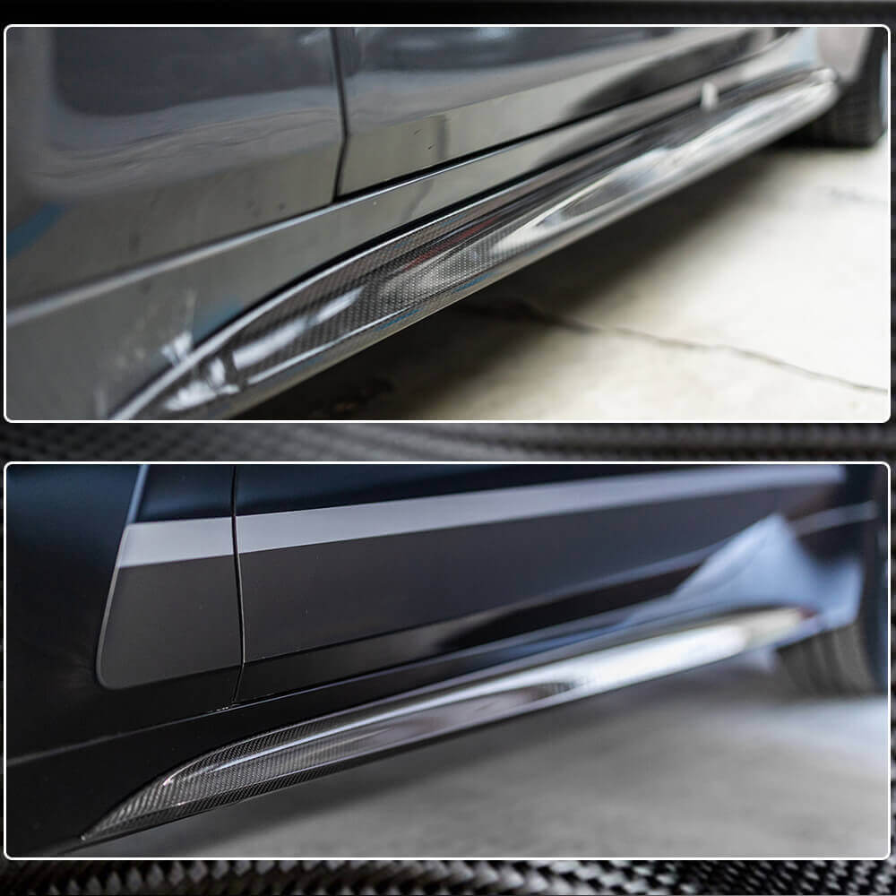 Накладки на пороги V2 (для G22/G23 M-Sport, Карбон) 3