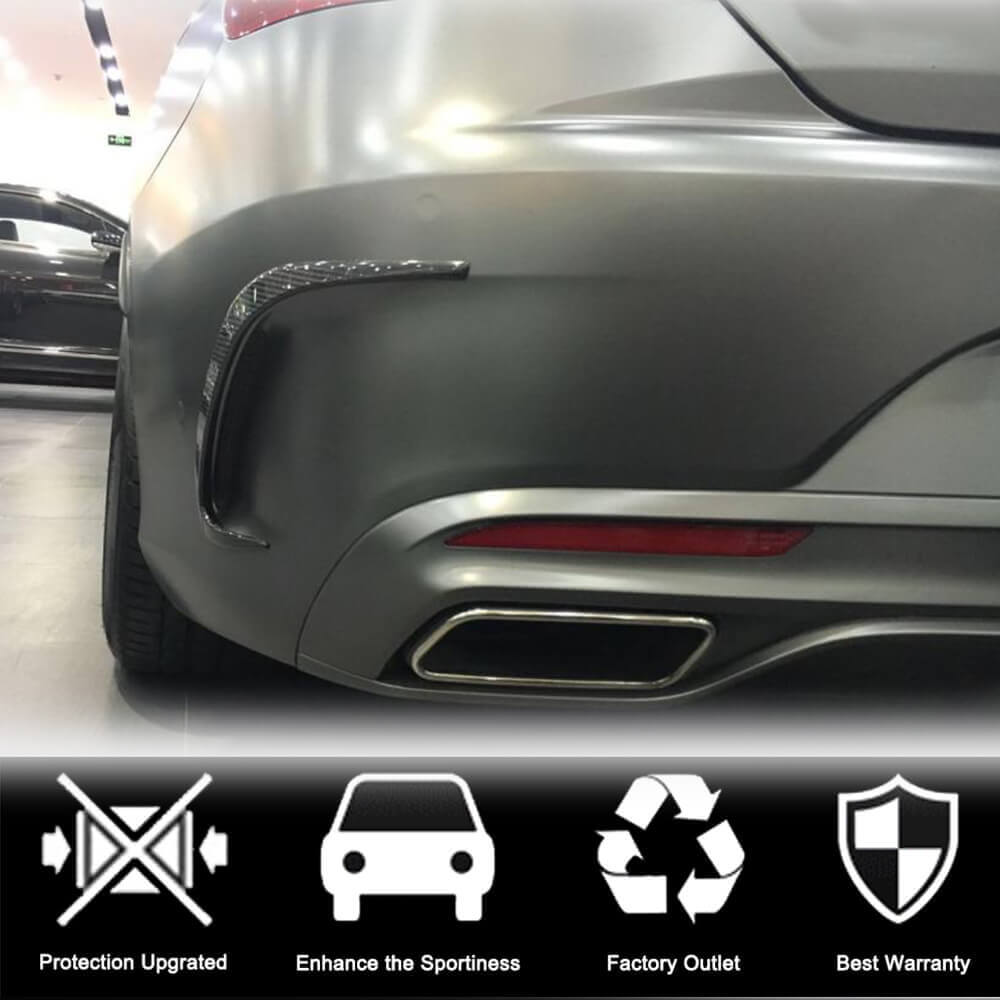 Накладки на задній бампер (для AMG / AMG-Line, Карбон) 3
