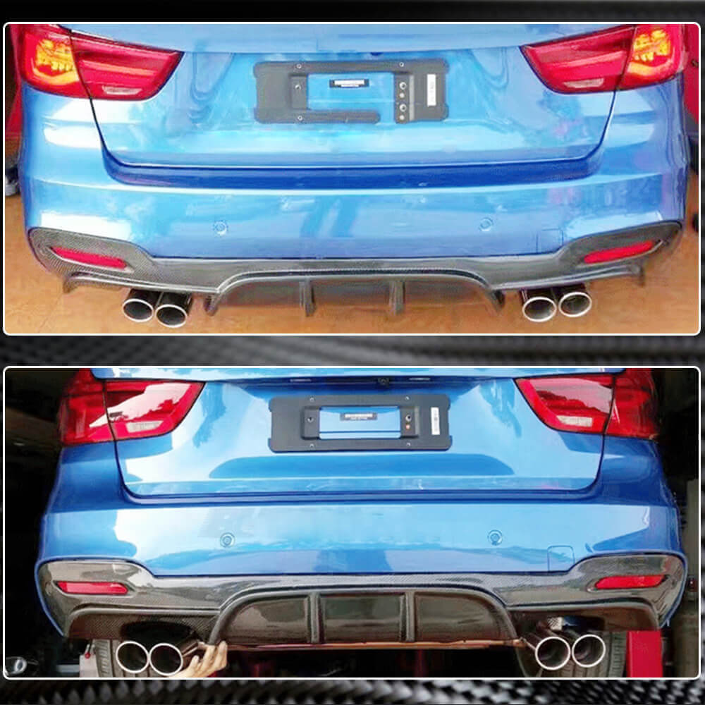 Дифузор заднього бампера V4 (для M-Sport, Карбон) 4