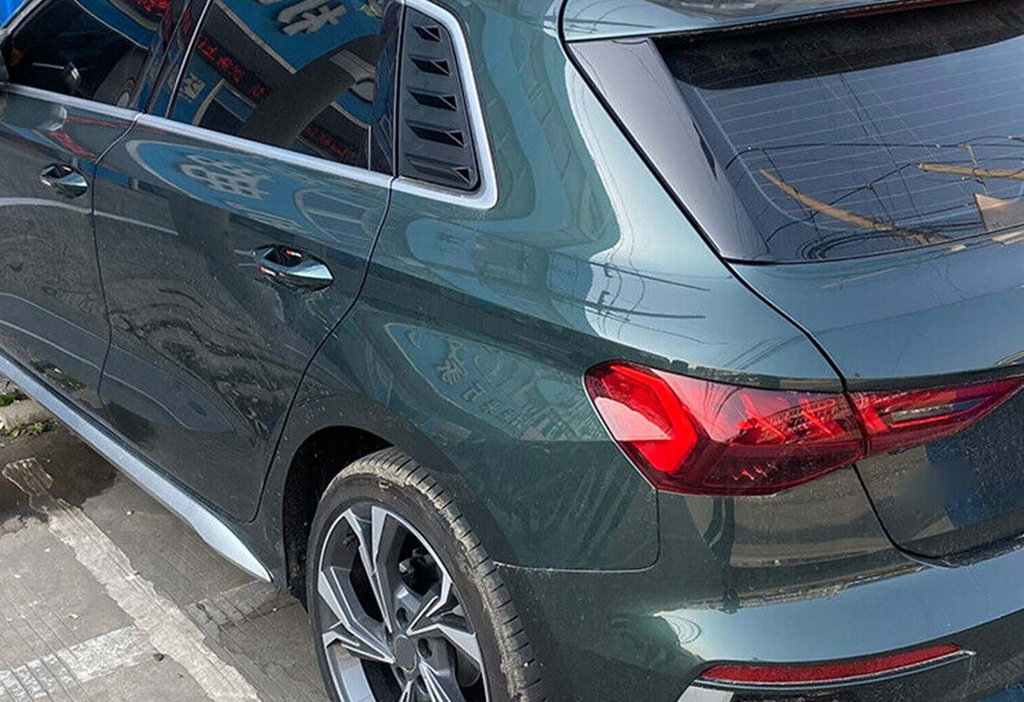 Накладки на задні вікна V-1 (чорний глянець, 2шт) 2