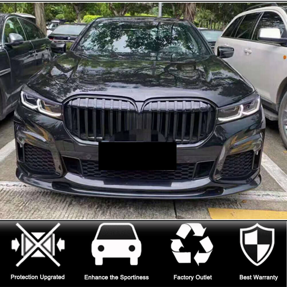 Накладка на передній бампер Lip V2 (для M-Sport 2019-2022, Карбон) 2