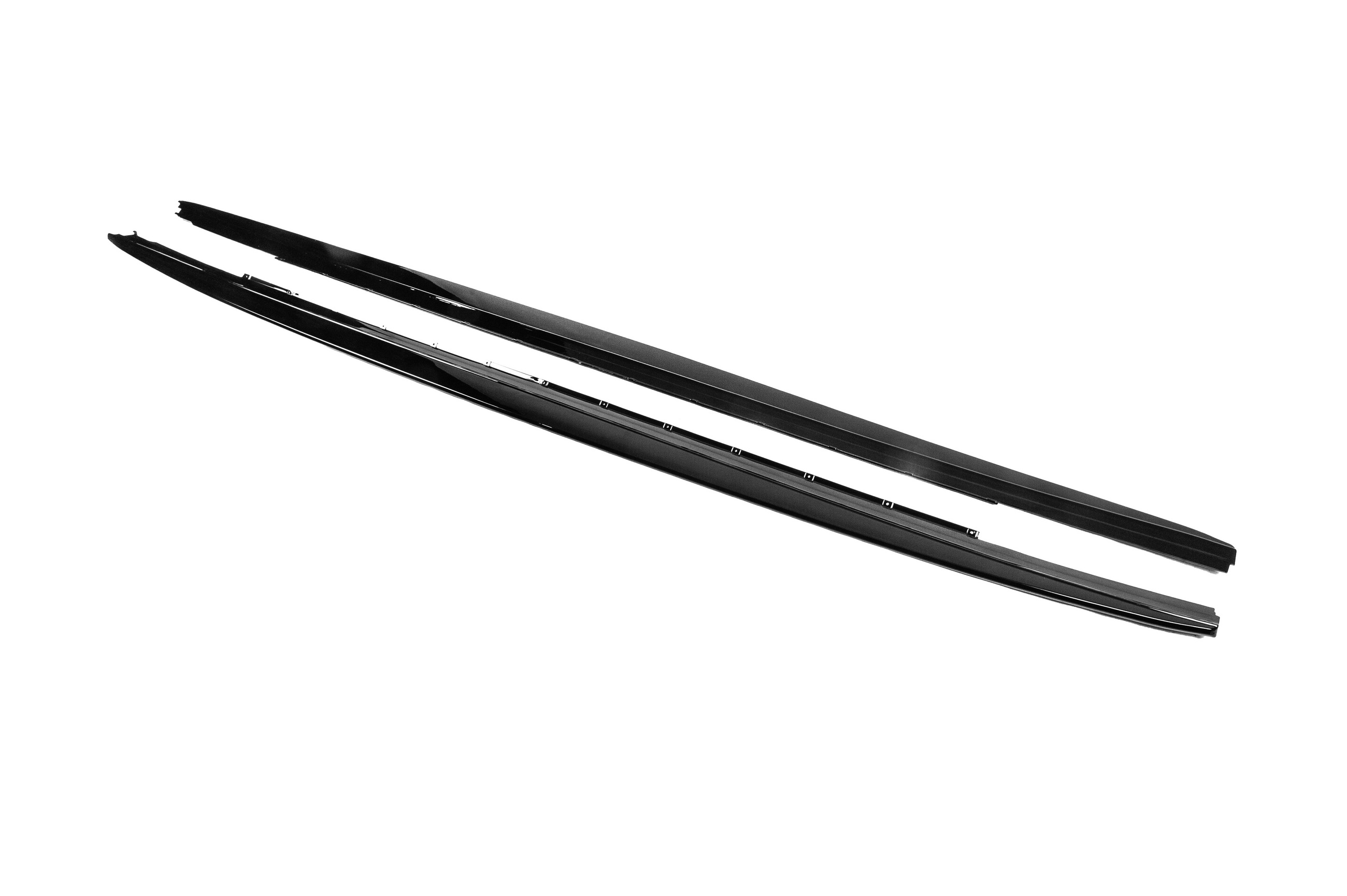 Накладки на пороги ABS (під M-Sport/M5 пороги, чорний глянець) 3