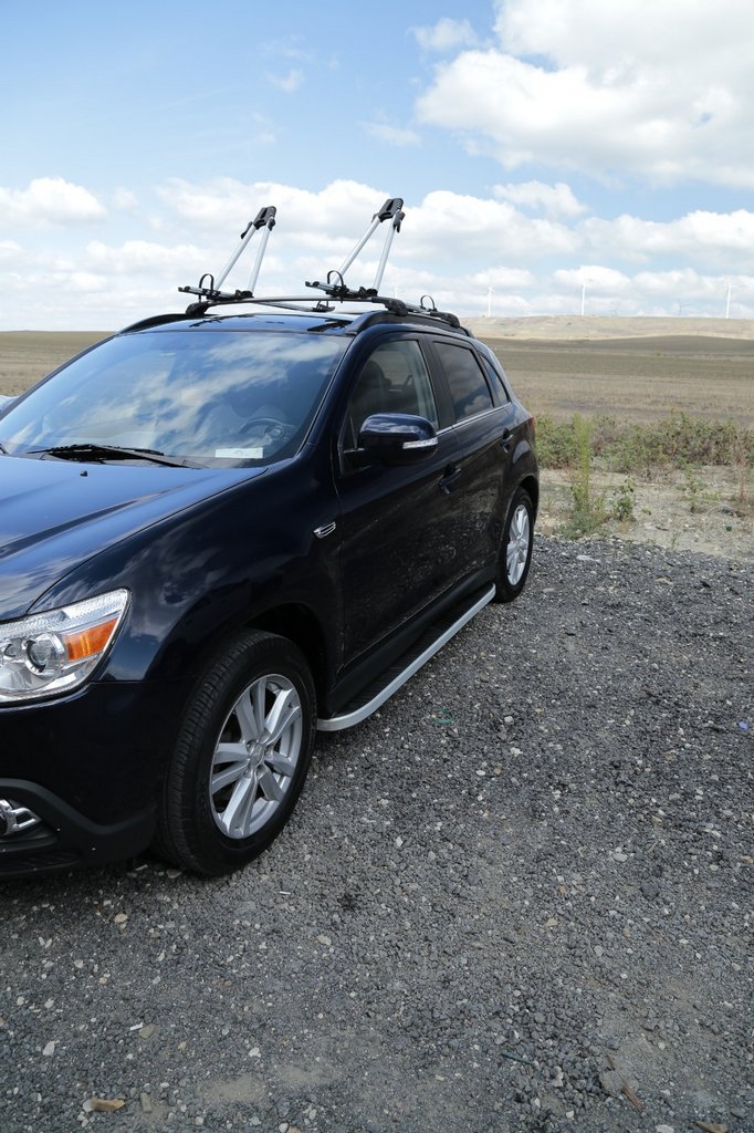 Бокові пороги Tayga Grey (2 шт., алюміній)