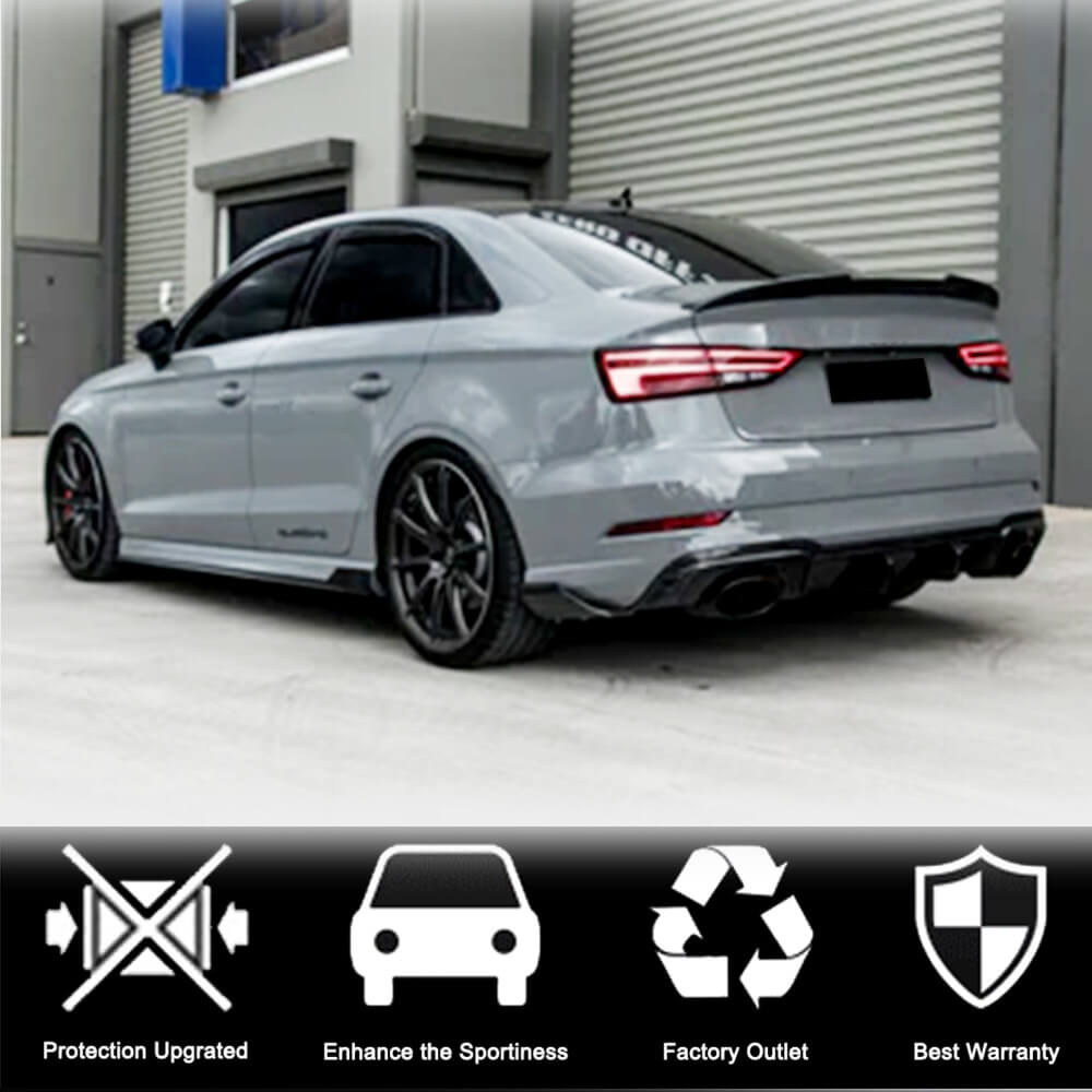 Бокові пороги V1 (для S-Line Sedan, Карбон) 4