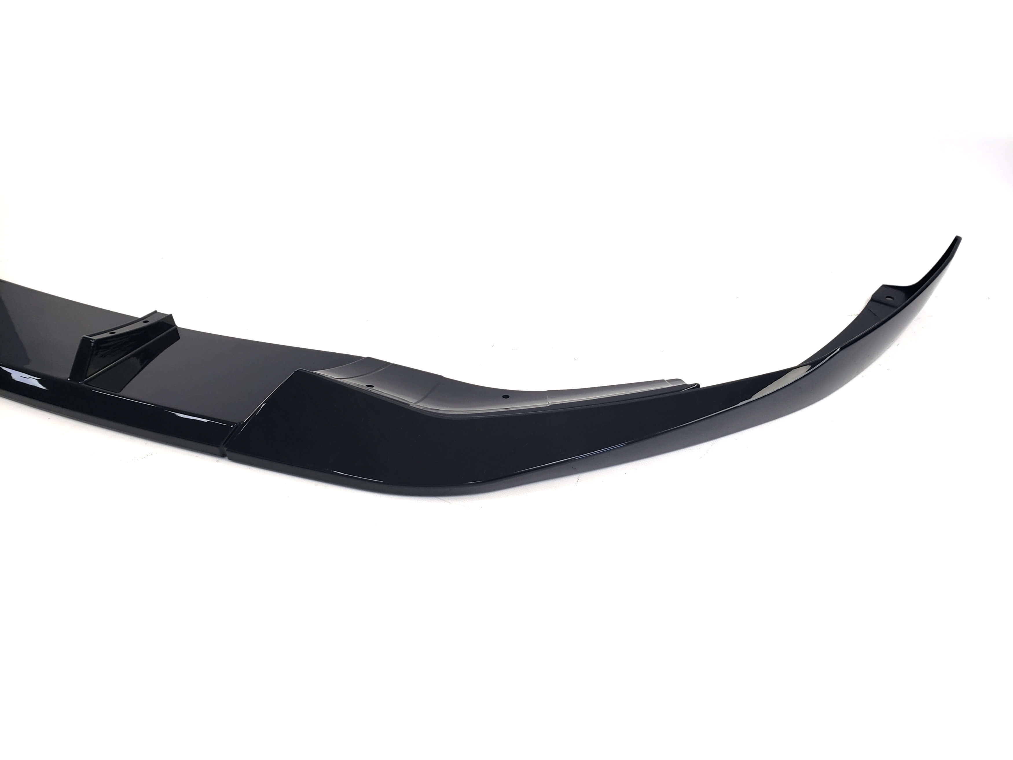 Губа (переднього бампера) Чорний глянець (M-Performance) V2 на BMW 5 Series G30 / G31 2020-2023 року 5