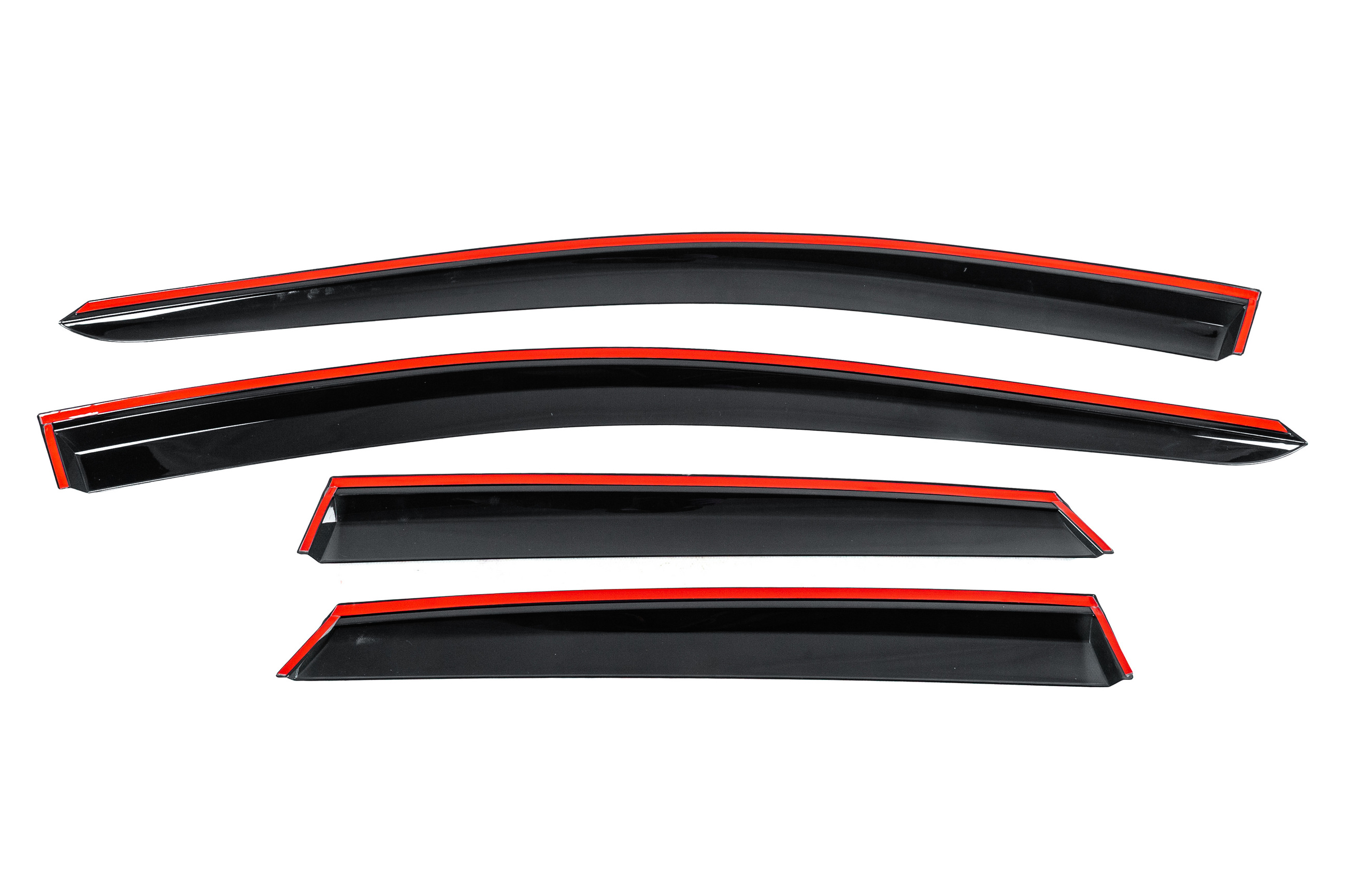 Вітровики з хромованим молдингом Niken Luxury (4 шт) 4