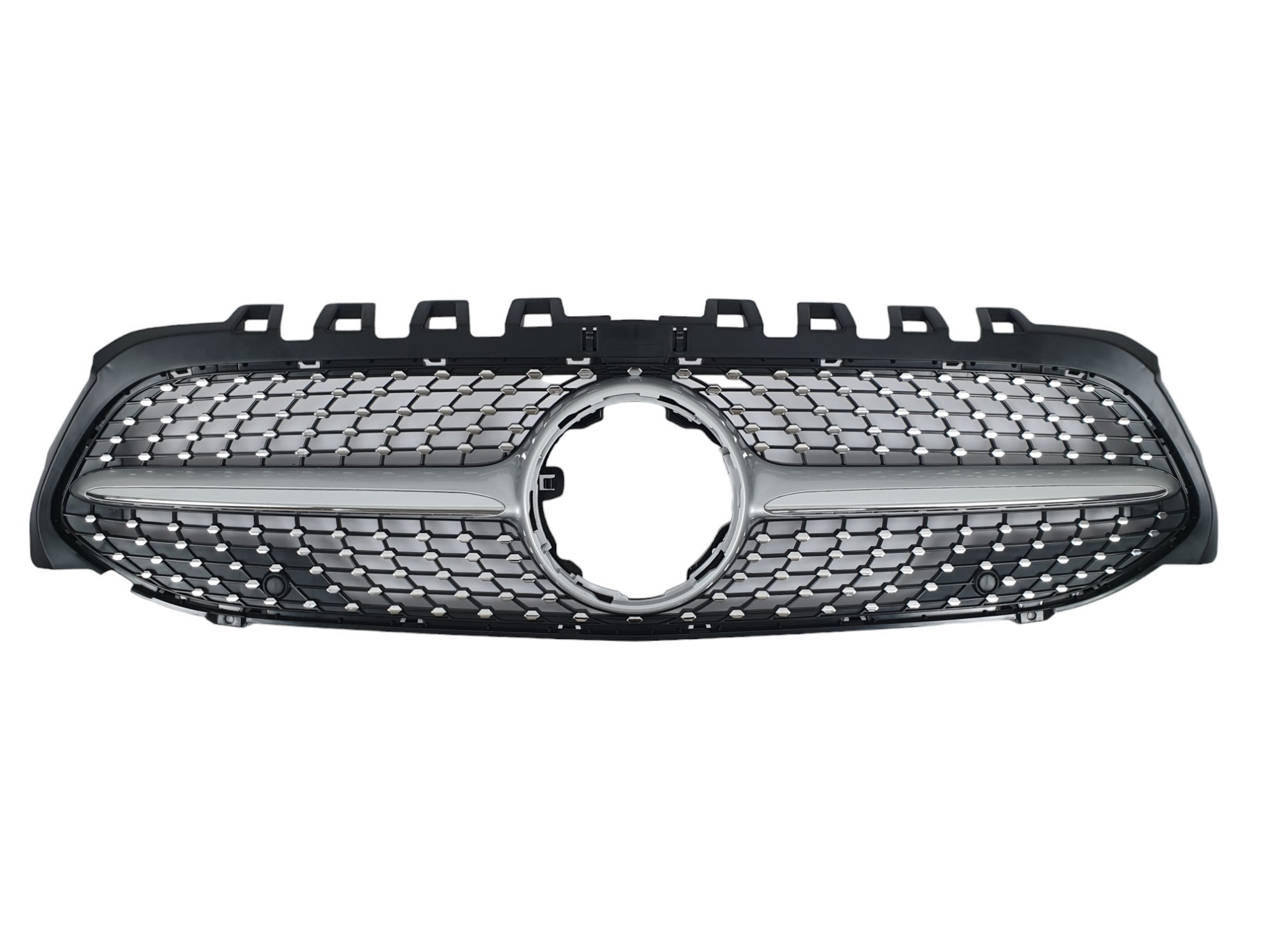 Решітка радіатора Silver (без місця під камеру) Diamond на Mercedes-Benz A-Class W177 2018-2022 року