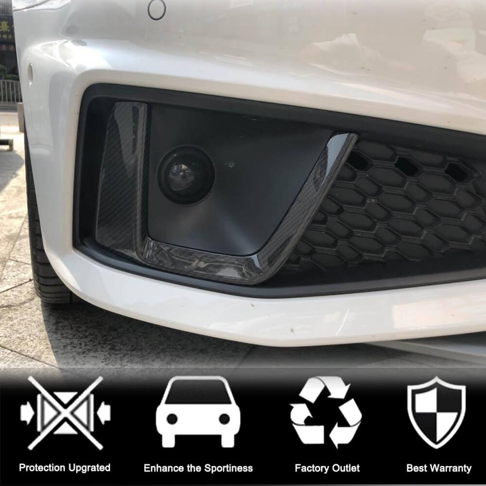 Накладки на протитуманні фари V3 (для S-Line Sedan 2015-2019, Карбон) 3