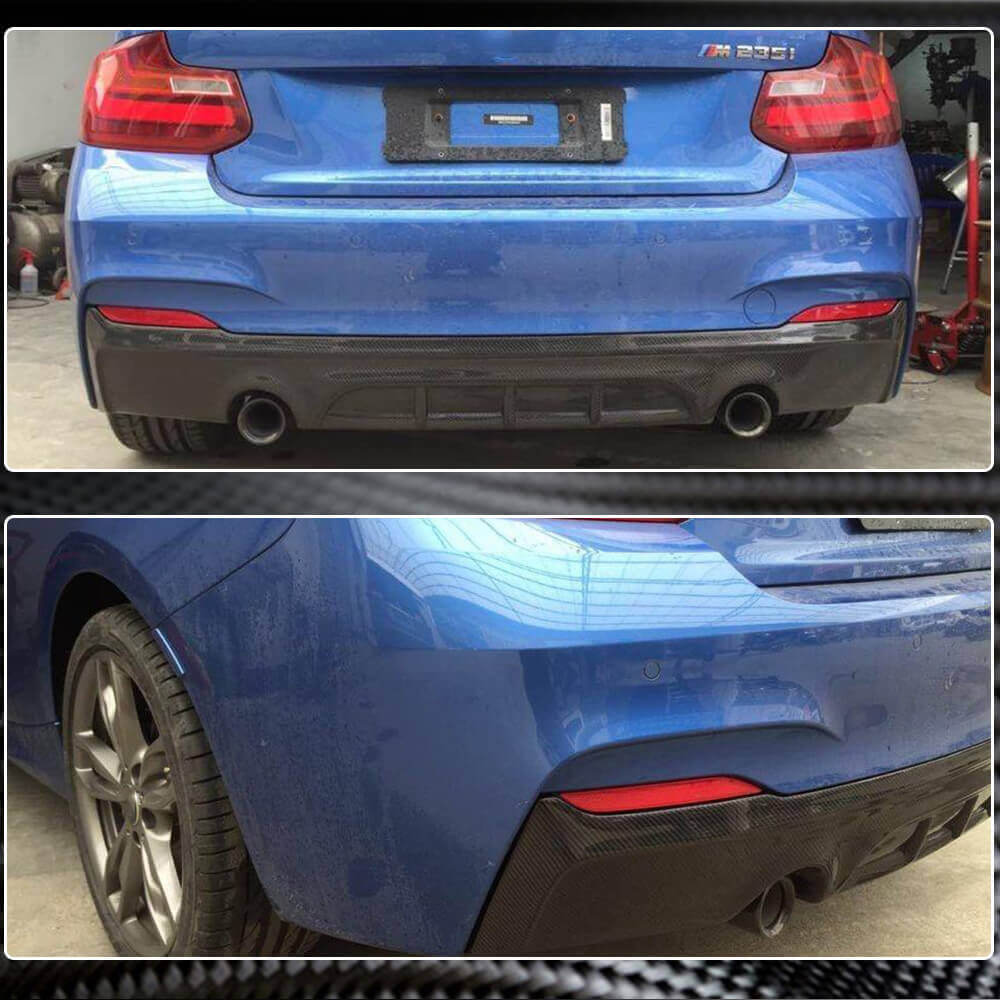 Дифузор заднього бампера V1 (для F22/F23 M-Sport, Карбон) 3