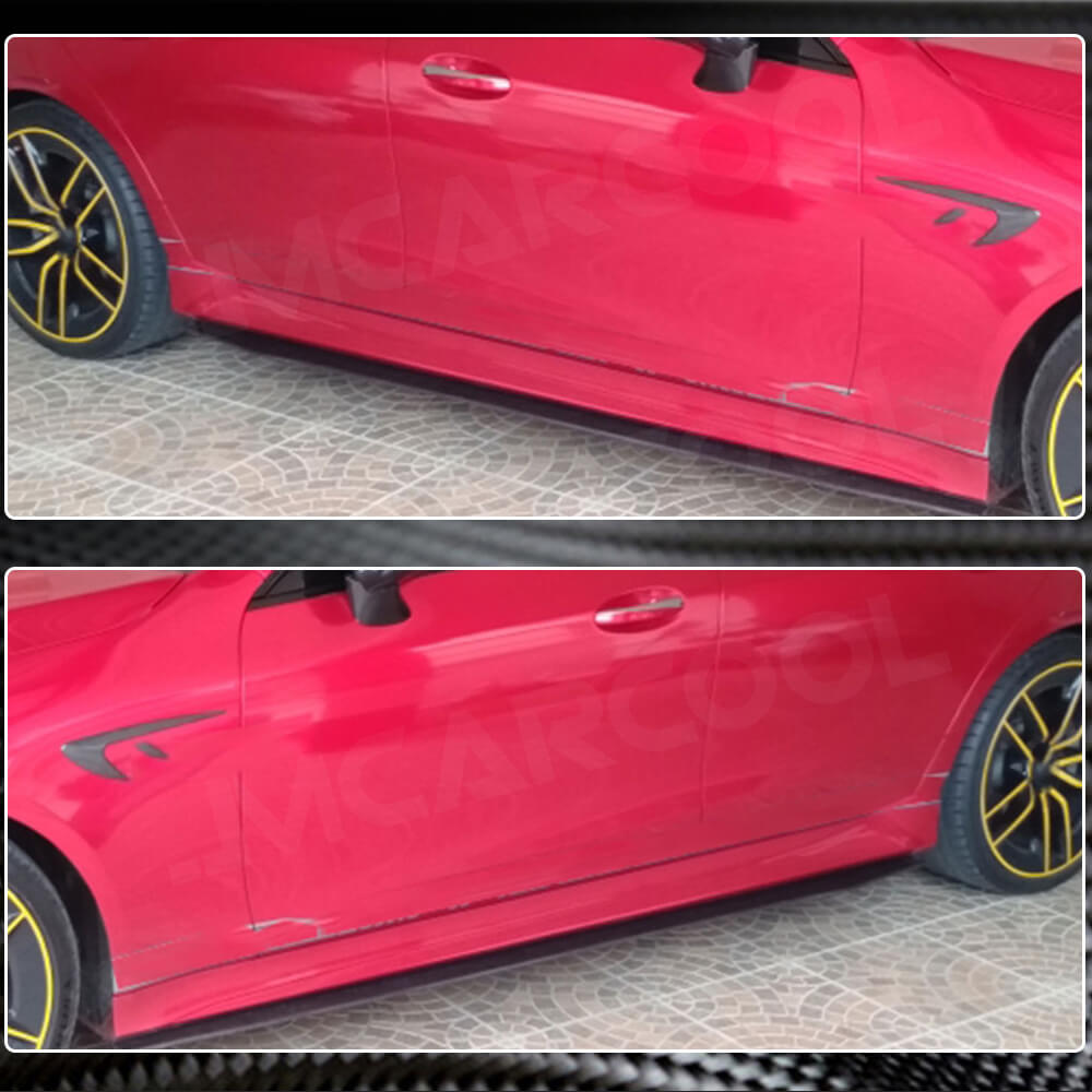 Бокові пороги V1 (для AMG/AMG-Line 2018-2020, Карбон) 5