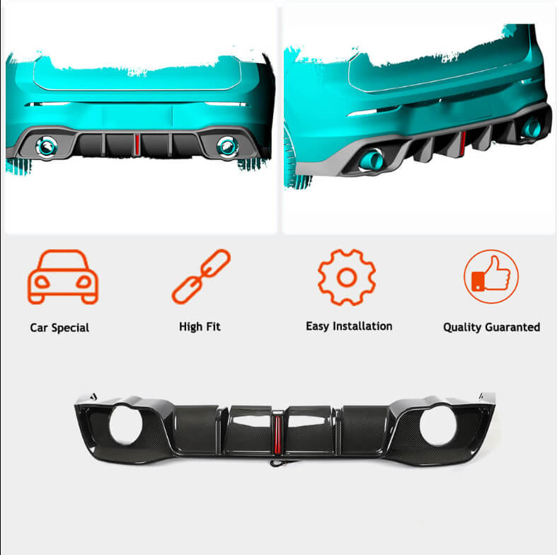 Комплект обвісів Carbon FullSet (для GTI & R EU HB 2019-2024), Карбон) 6