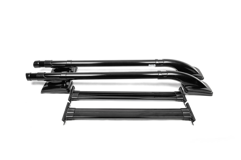 Рейлінги з перемичками (2 шт, чорні) 5
