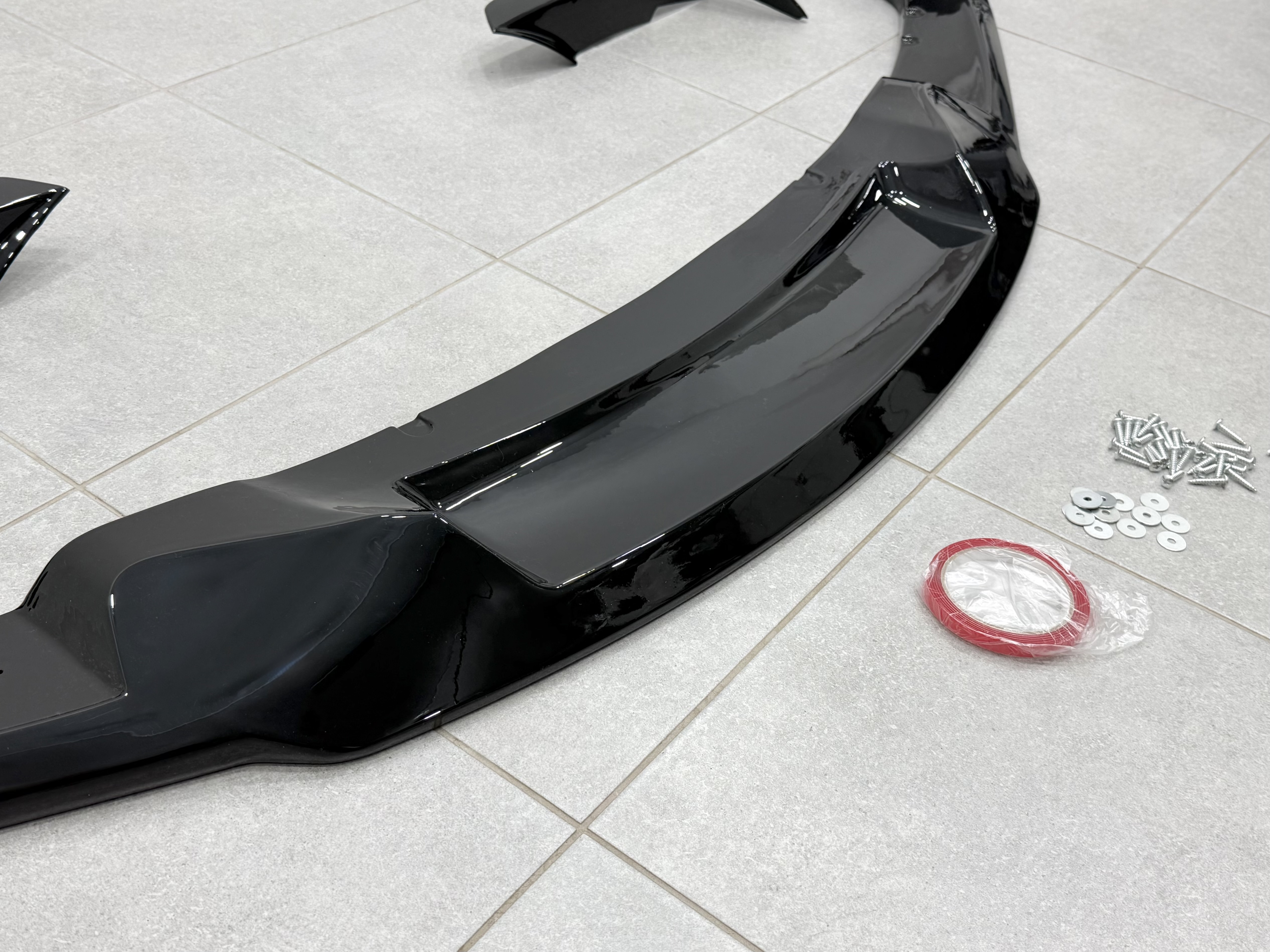 Юбка переднього бампера M-Performance MAD F30 F31 2012-2018, колір чорний глянець 5
