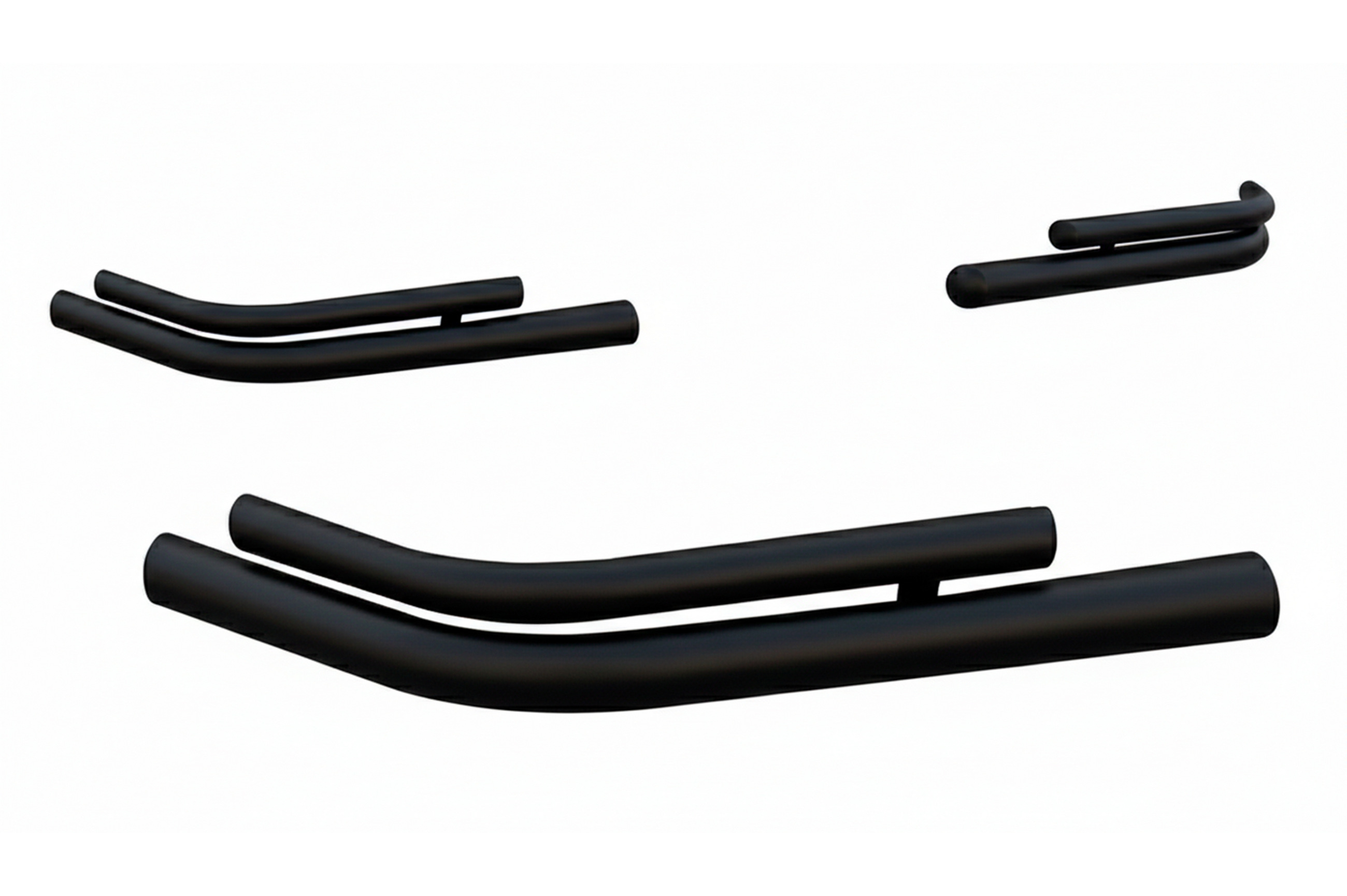 Задні подвійні куточки AK003-double Black (2 шт., нерж)