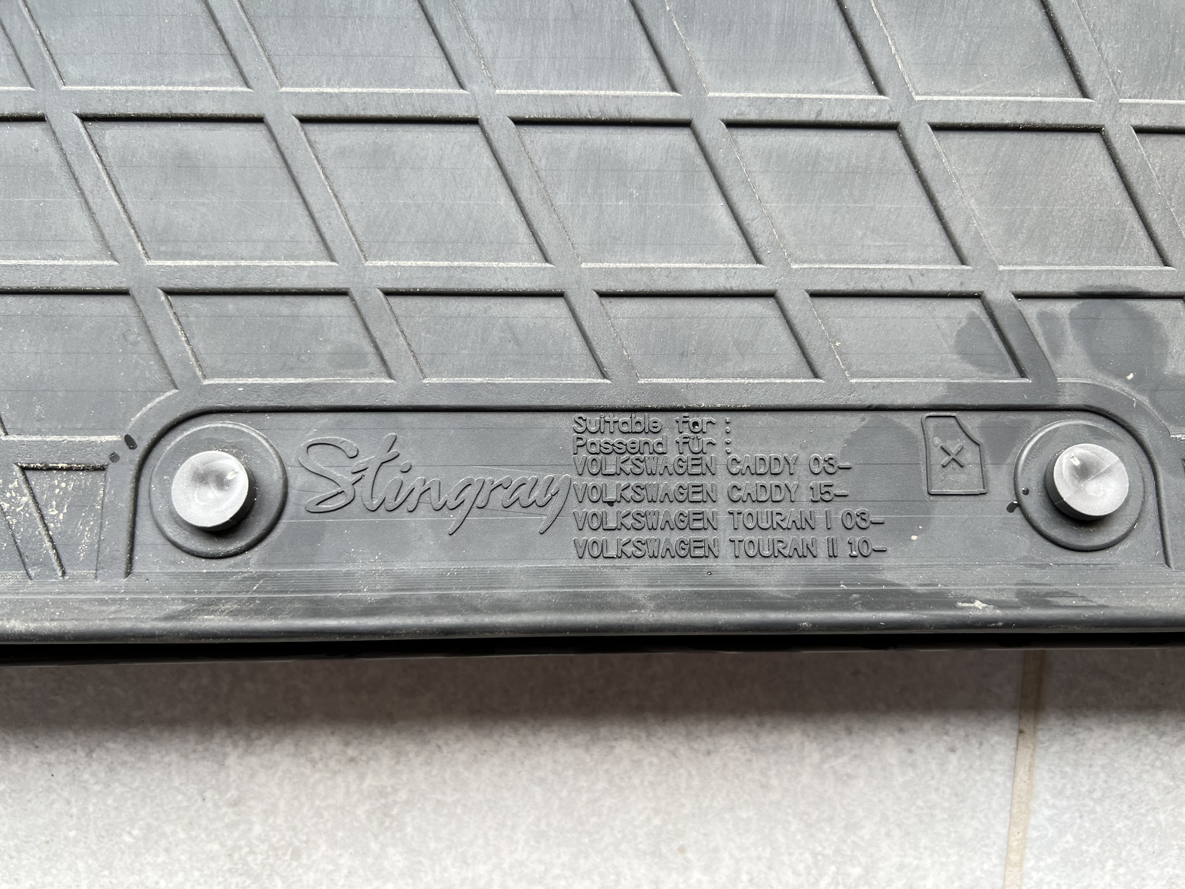 Килими салону гумові Stingray Volkswagen Caddy / Touran 03- / 10- 4 шт. 4