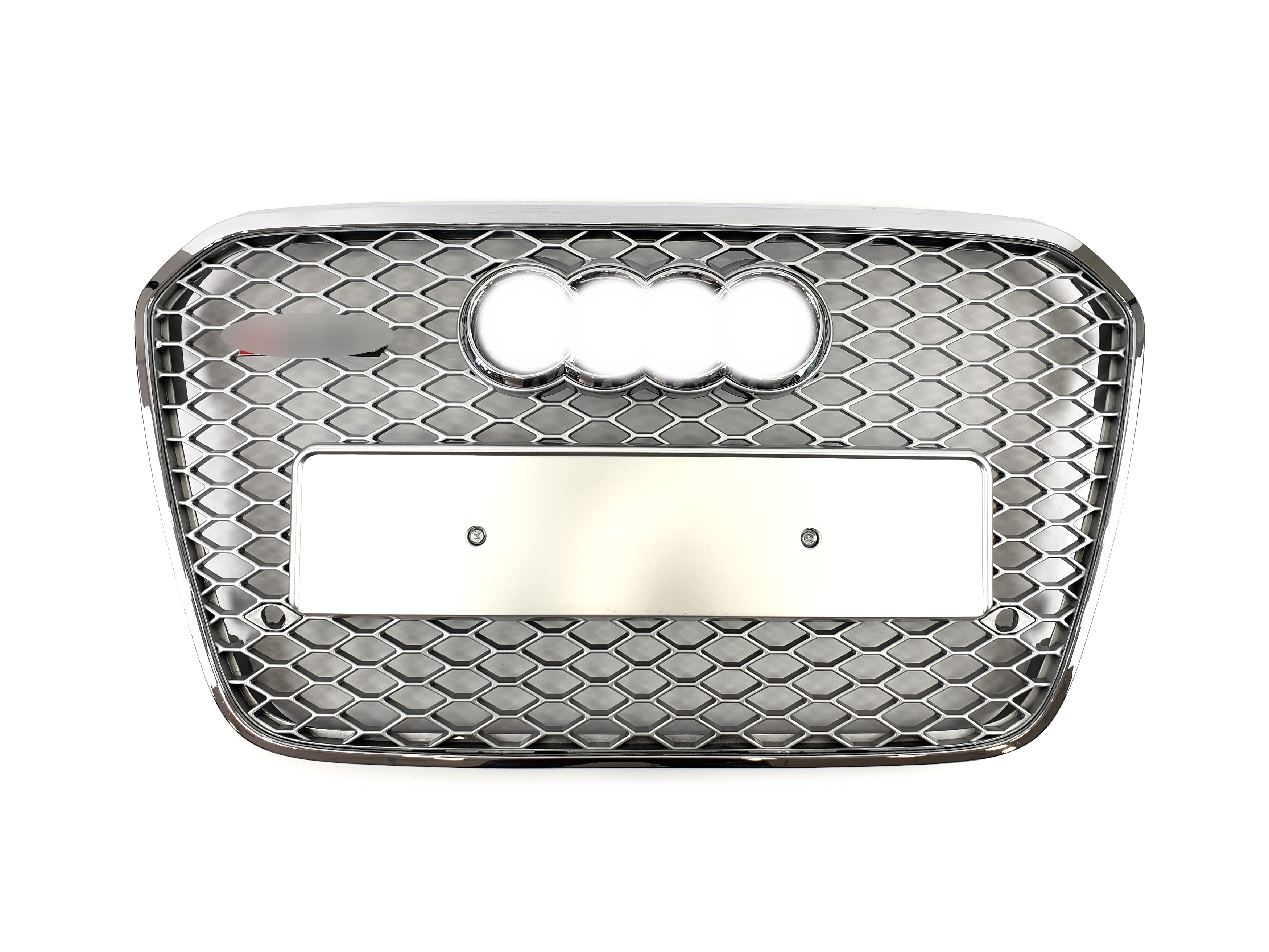 Решітка радіатора Silver Chrome (в стилі RS6) на Audi A6 C7 2011-2014 року
