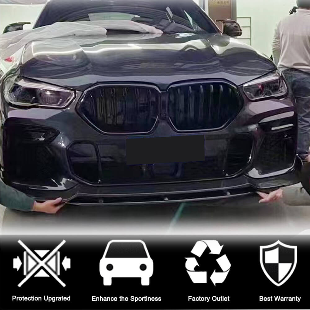 Накладка на передній бампер Lip (для M-Sport 2018-2022, Карбон) 2