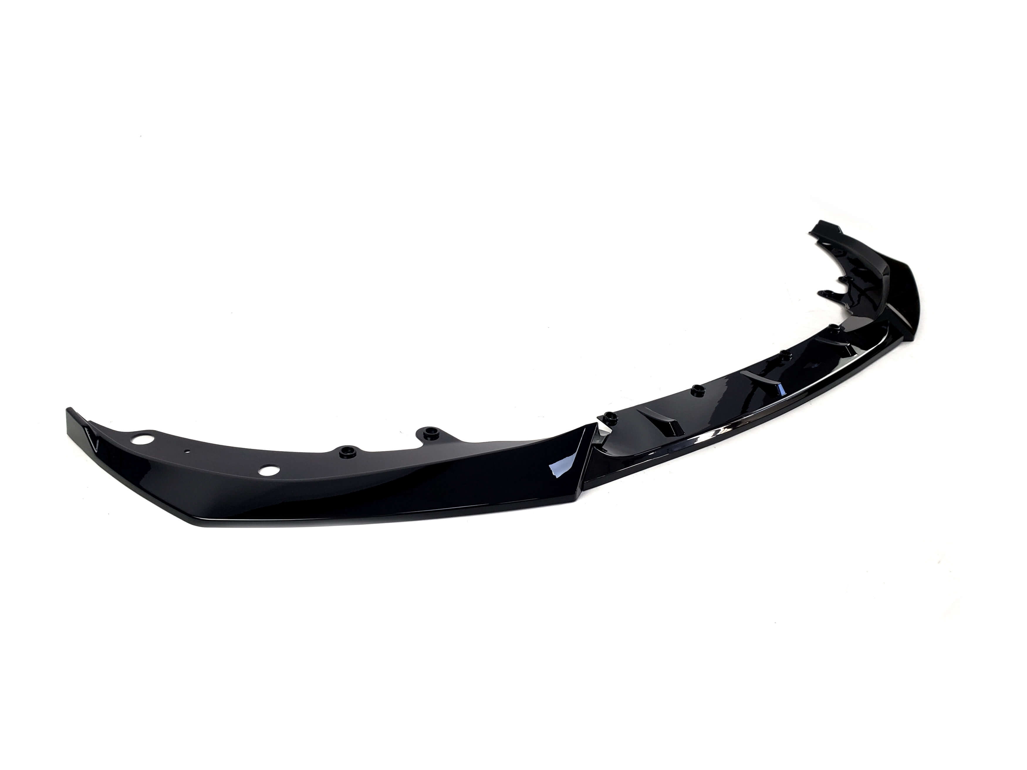 Губа (переднього бампера) Чорний глянець на BMW 4 Series G22 / G23 2020-2024 року 6