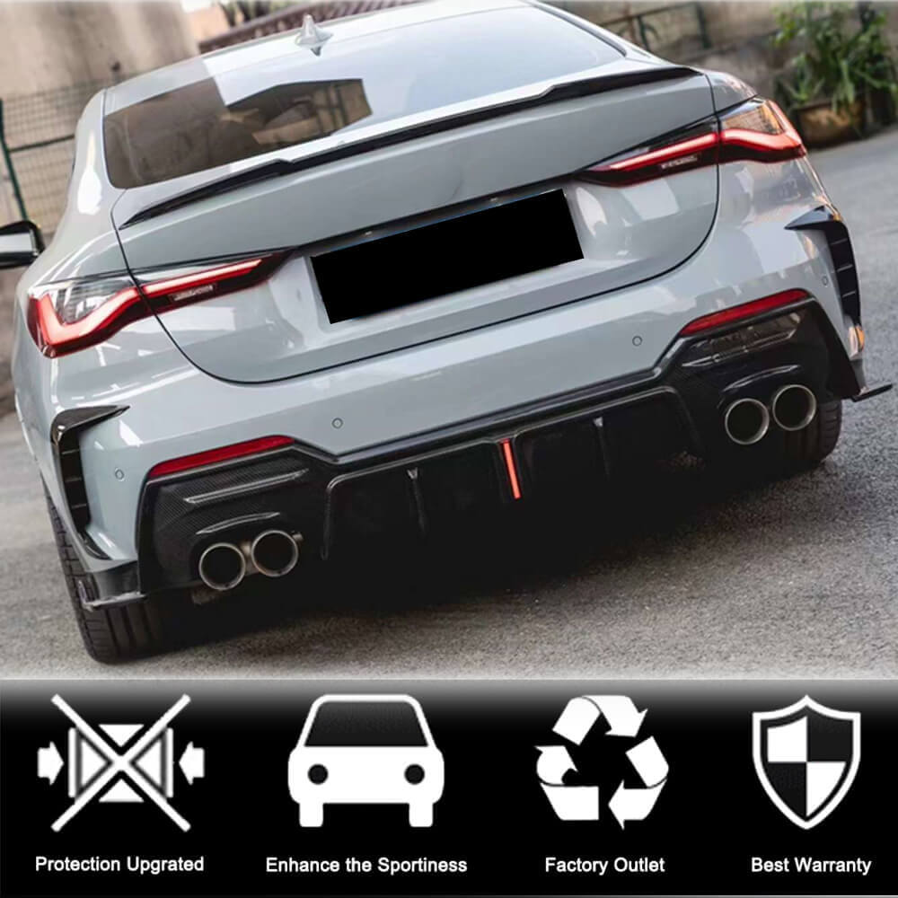 Дифузор заднього бампера V3 (для G22/G23 M-Sport, Карбон) 2