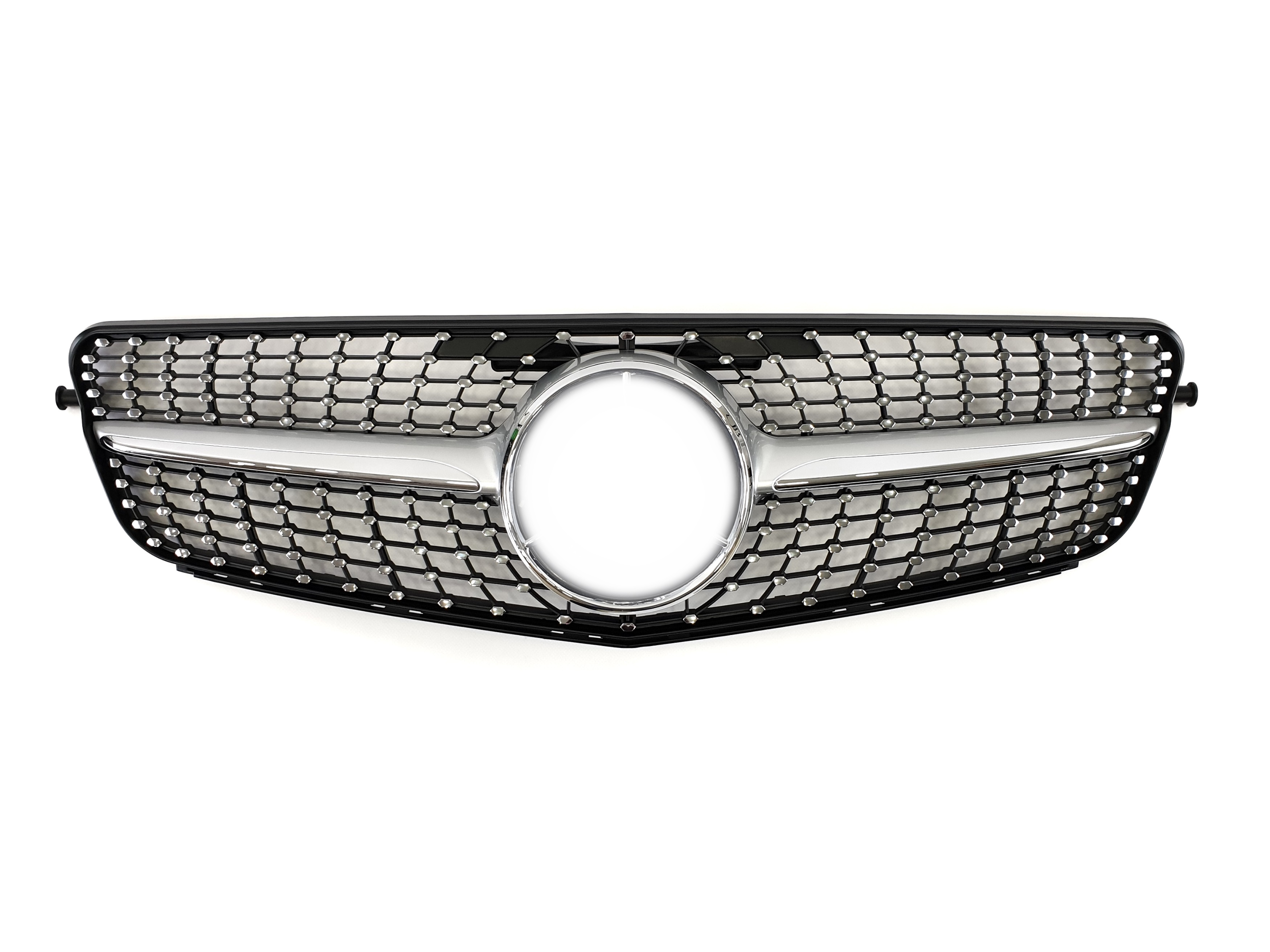 Решітка радіатора Silver Diamond на Mercedes-Benz C-Class W204 2007-2014 року