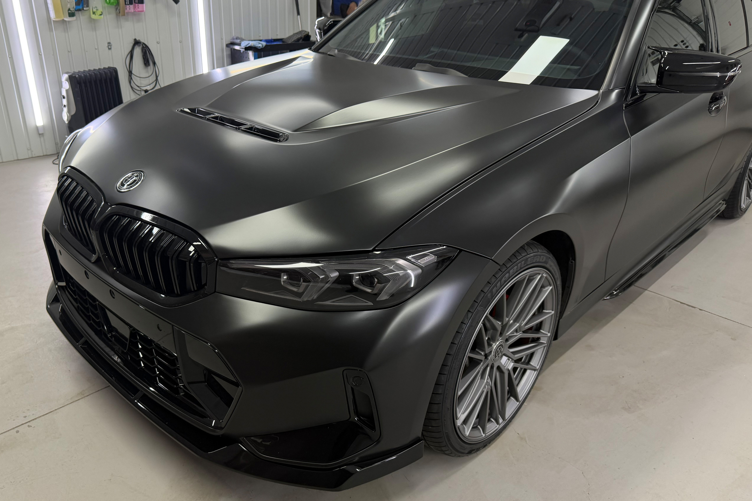 Накладка на передній бампер Lip FD-Style (для M-Sport 2023+, ABS) 3