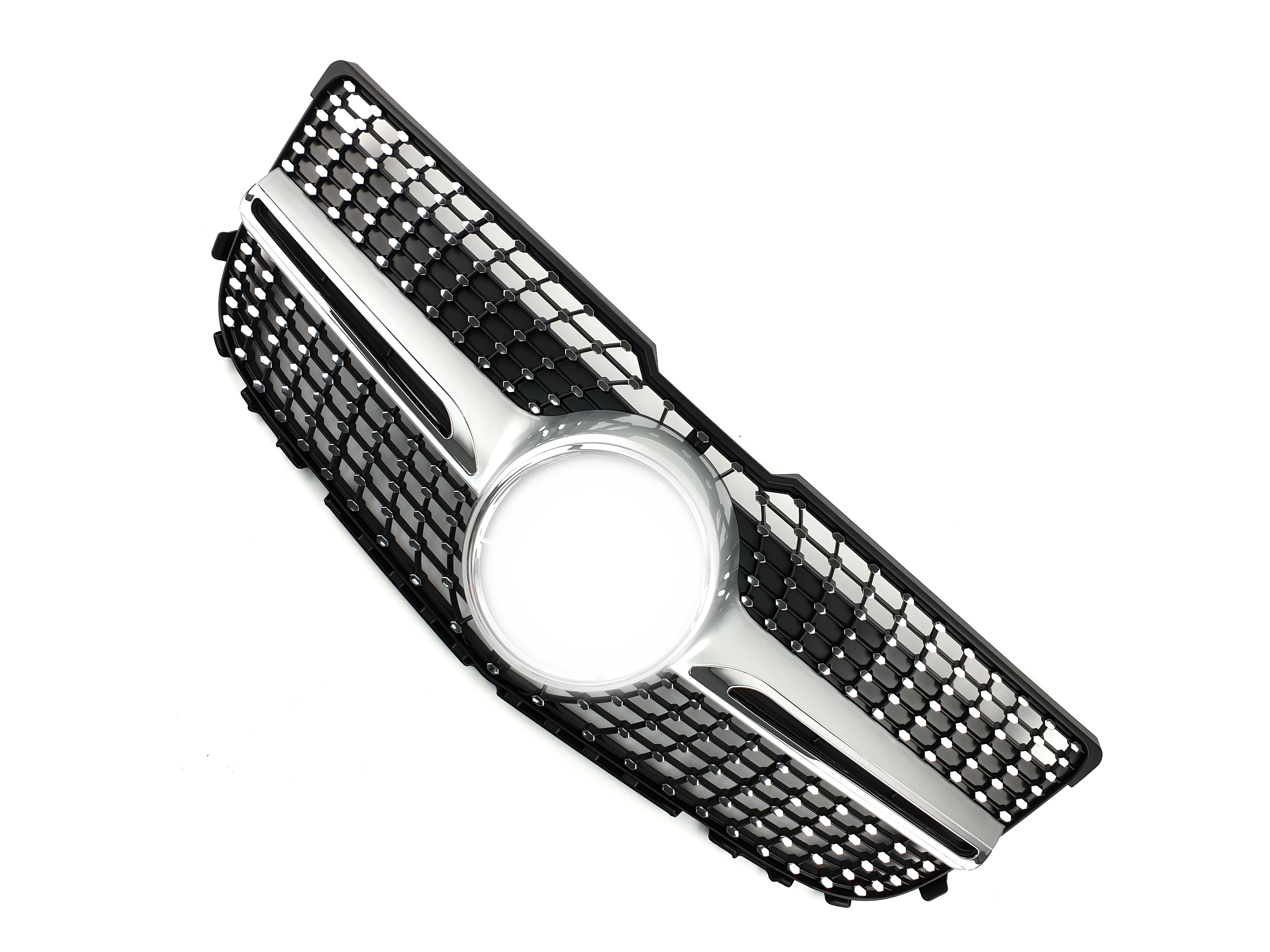 Решітка радіатора Diamond Silver на Mercedes-Benz GLK-Class X204 2012-2015 року 3