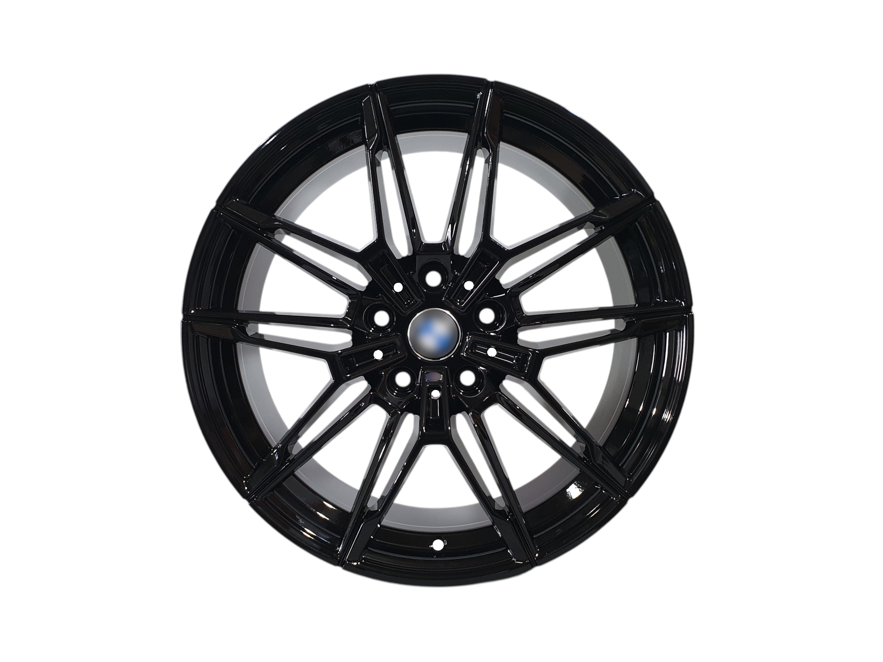 R18 Gloss Black Диски (одноширокі 8,0J ET35) на BMW 3 Series F30 / F31 2011-2018 року