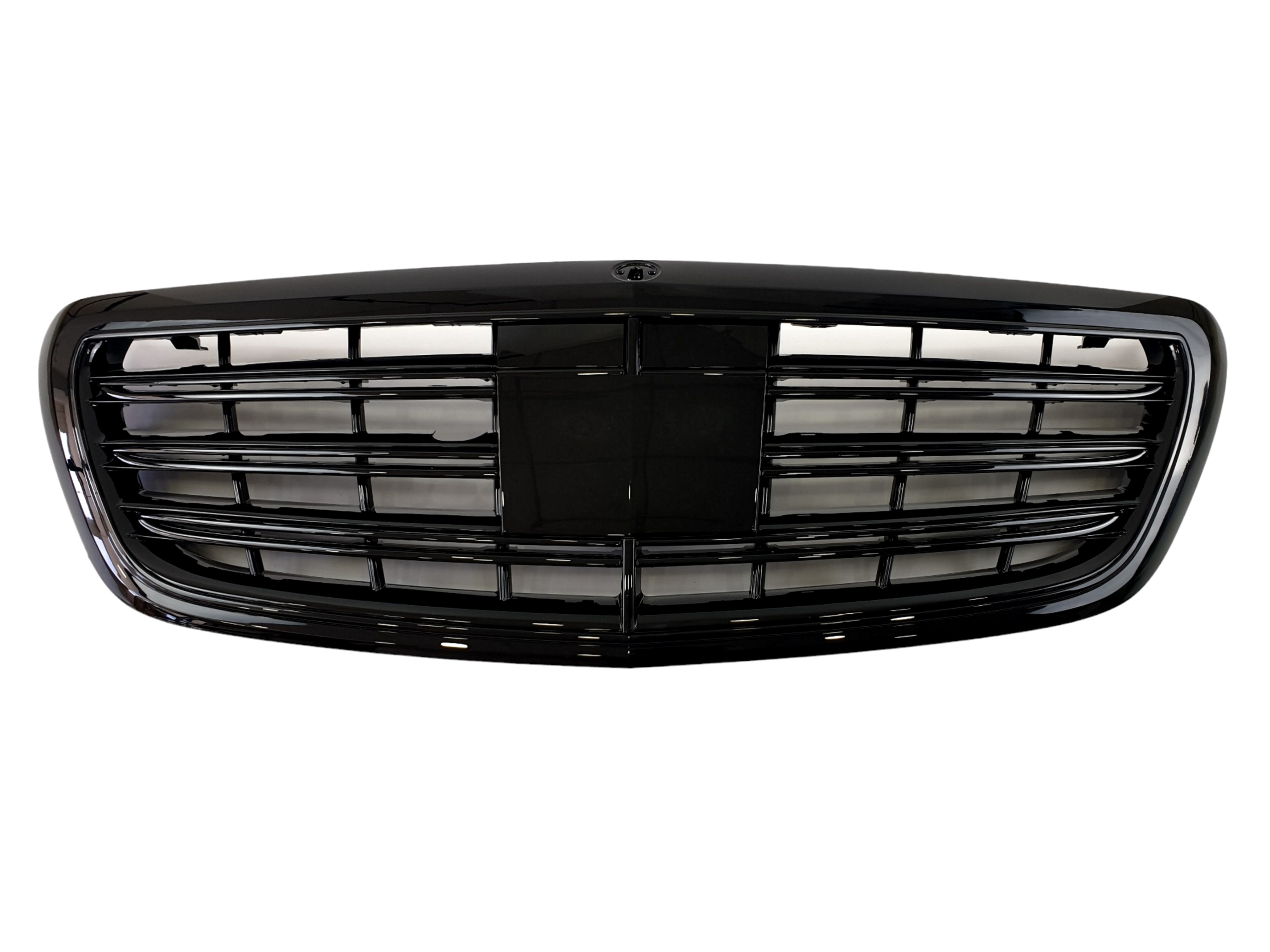 Решітка радіатора Full Black під нічне бачення та камеру AMG S63 на Mercedes-Benz S-Class W222 2013-2017 року 2