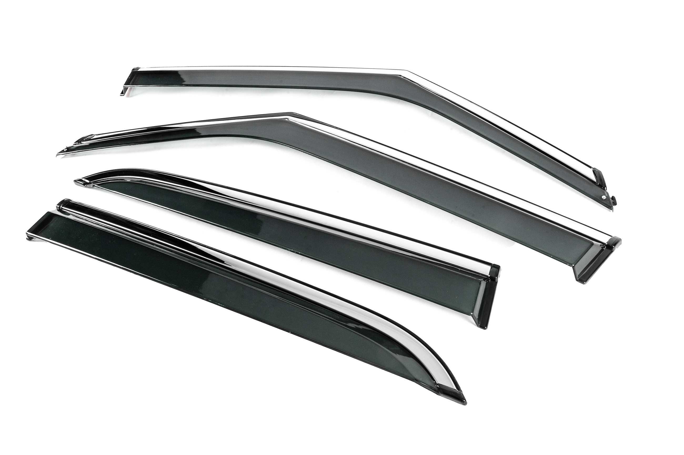 Вітровики з хромованим молдингом Niken Luxury (4 шт) 2