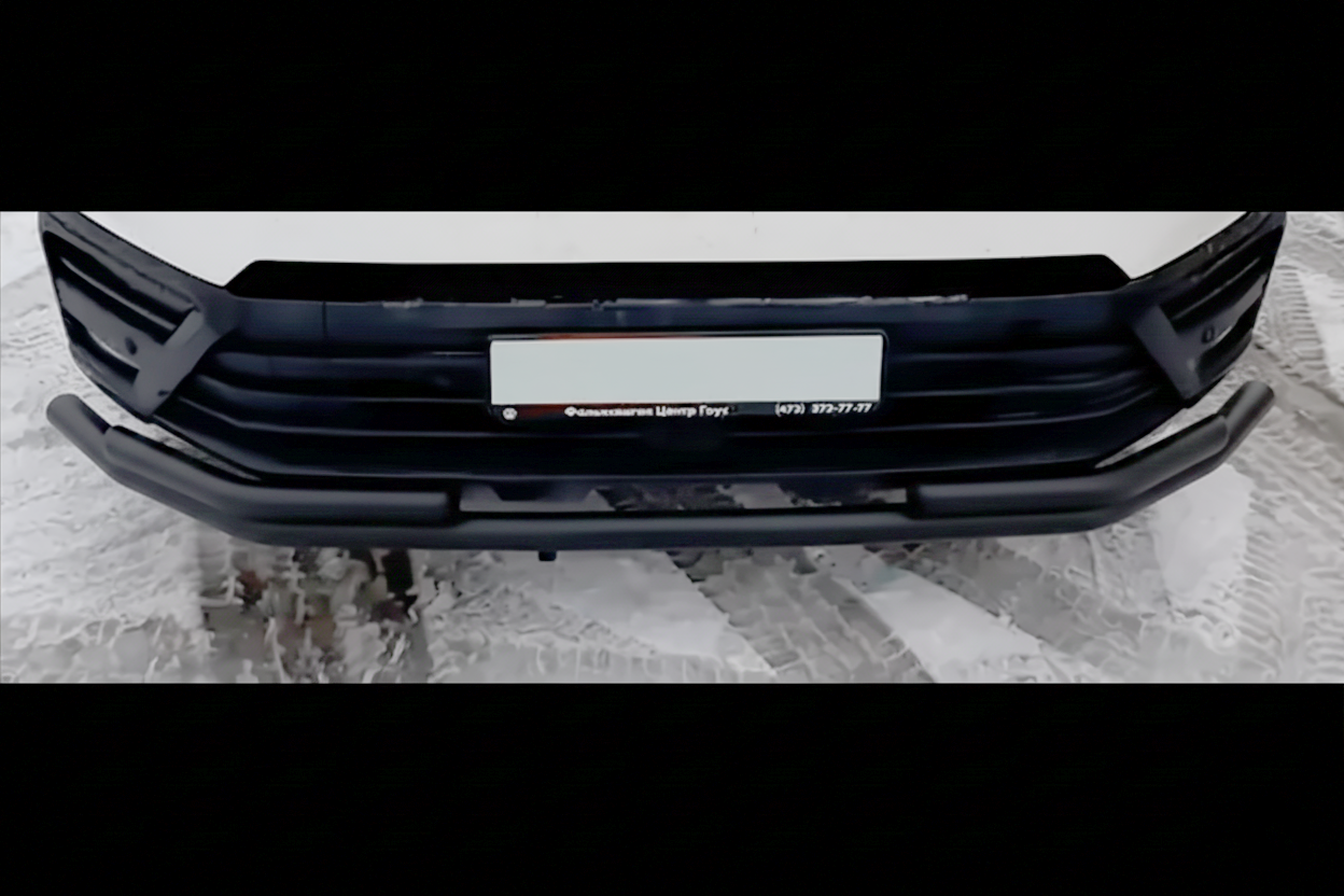 Передній захист ST008 Black (нерж)