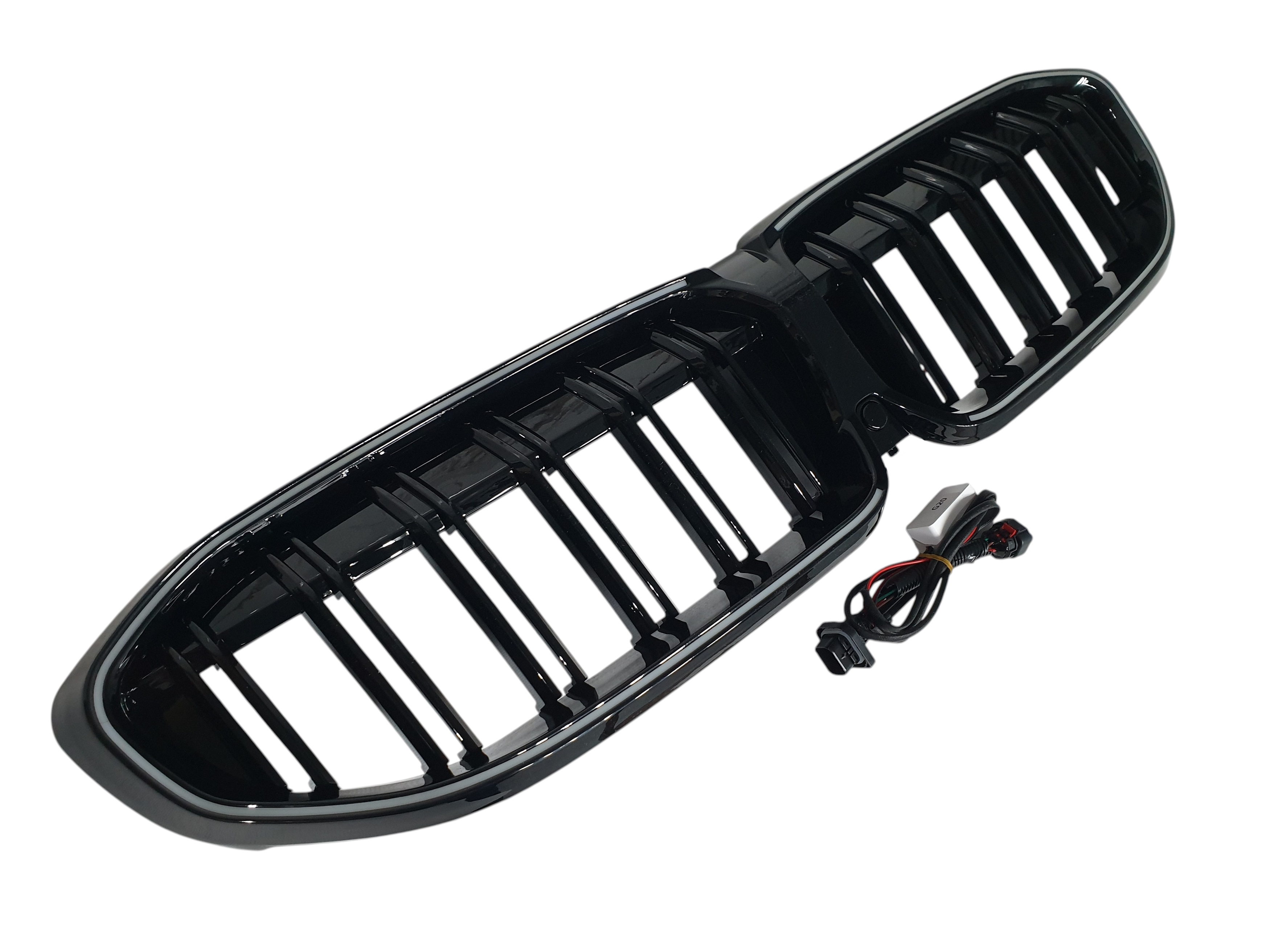 Ніздрі Чорний глянець LED (Iconic Glow) 2bar на BMW 3 Series G20 / G21 2018-2022 року 4