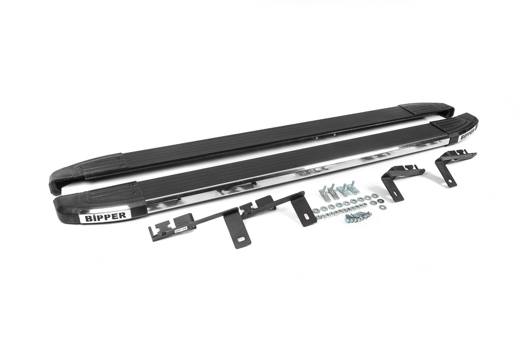 Бокові пороги Omsa Black (2 шт., алюм.) 3